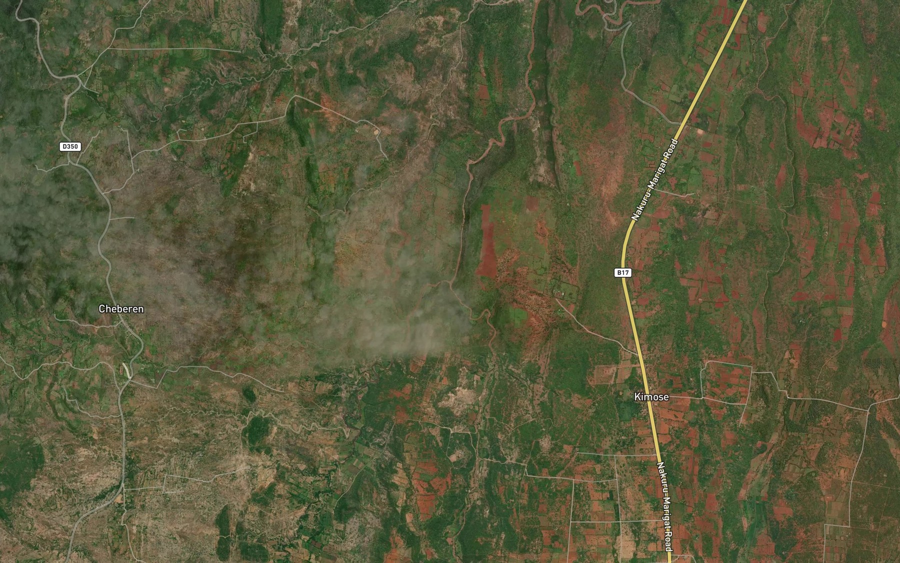 Satellite map of the Perkerra