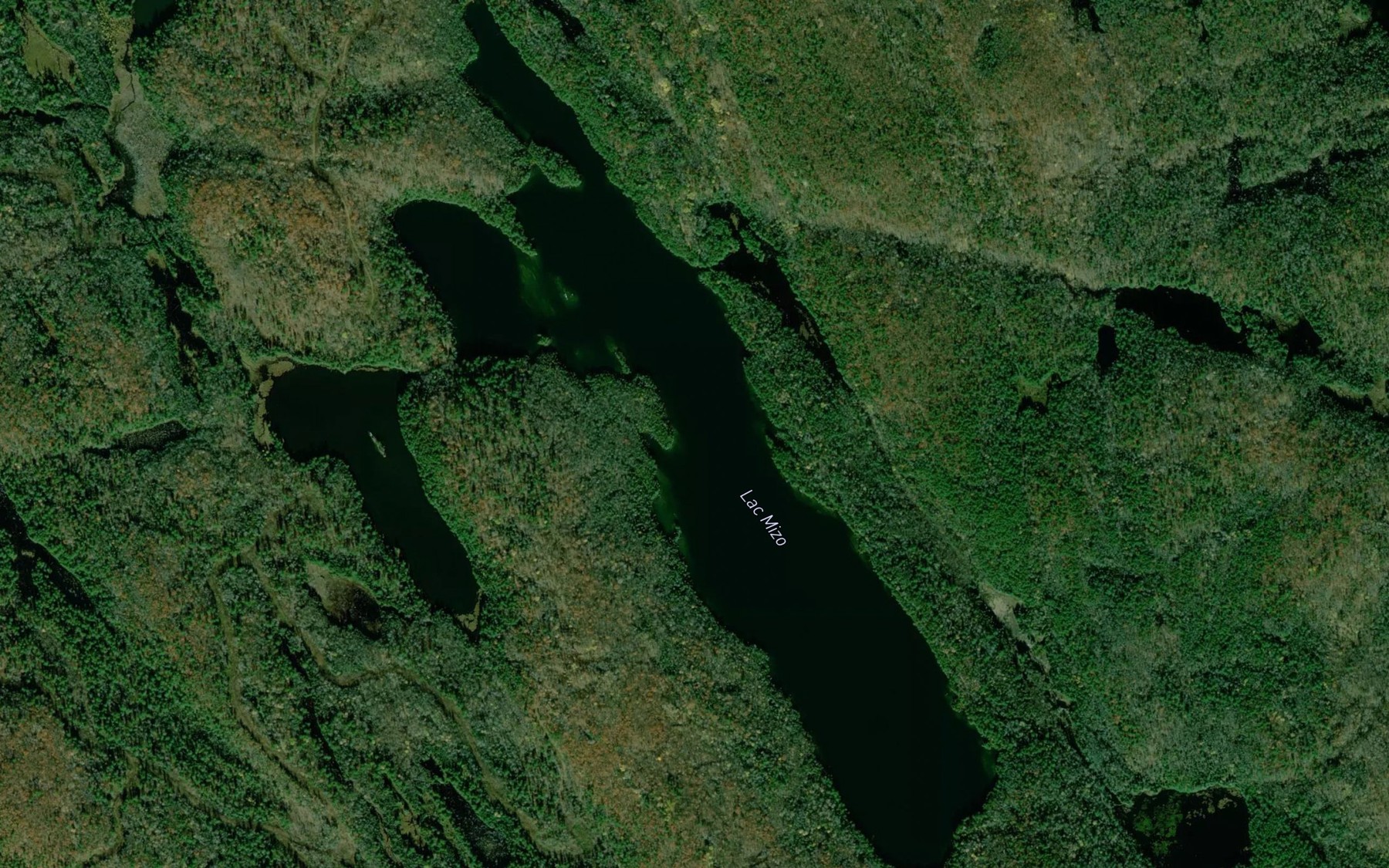 Satellite map of the Lac Mizo