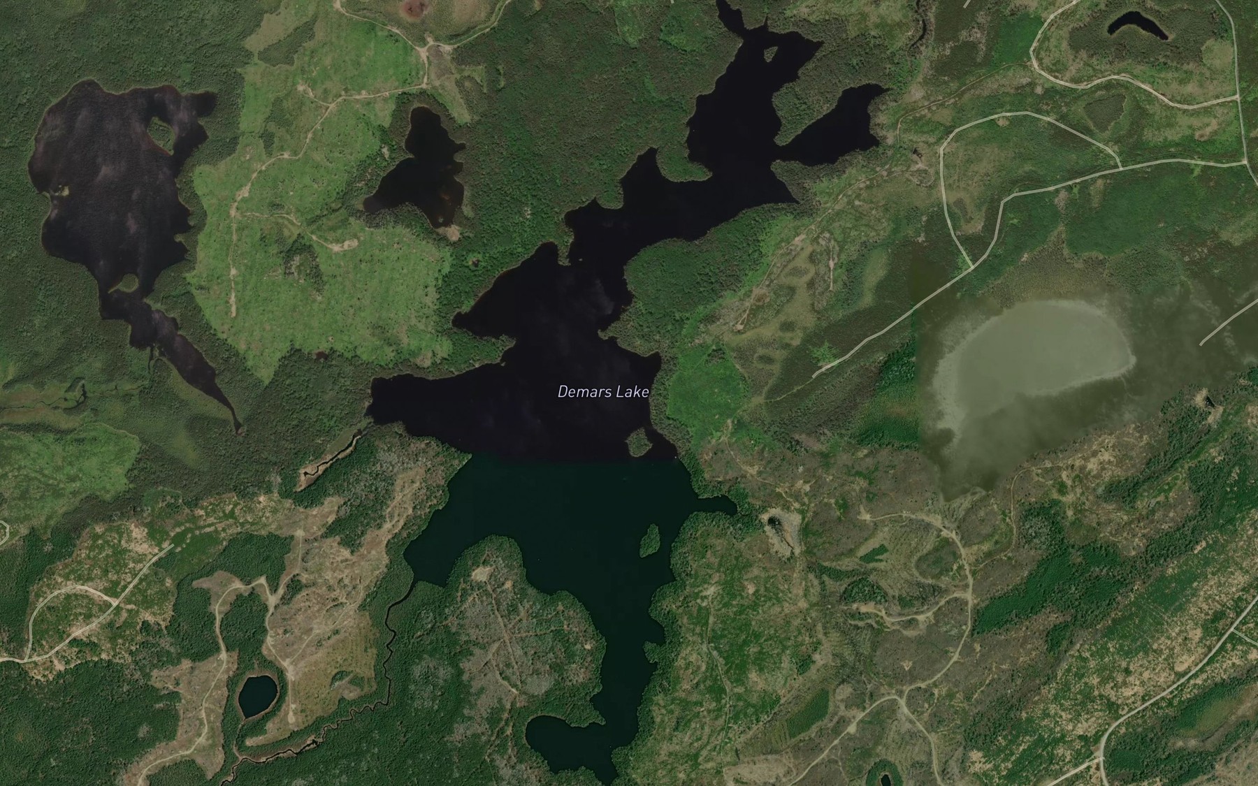 Satellite map of the Demars Lake