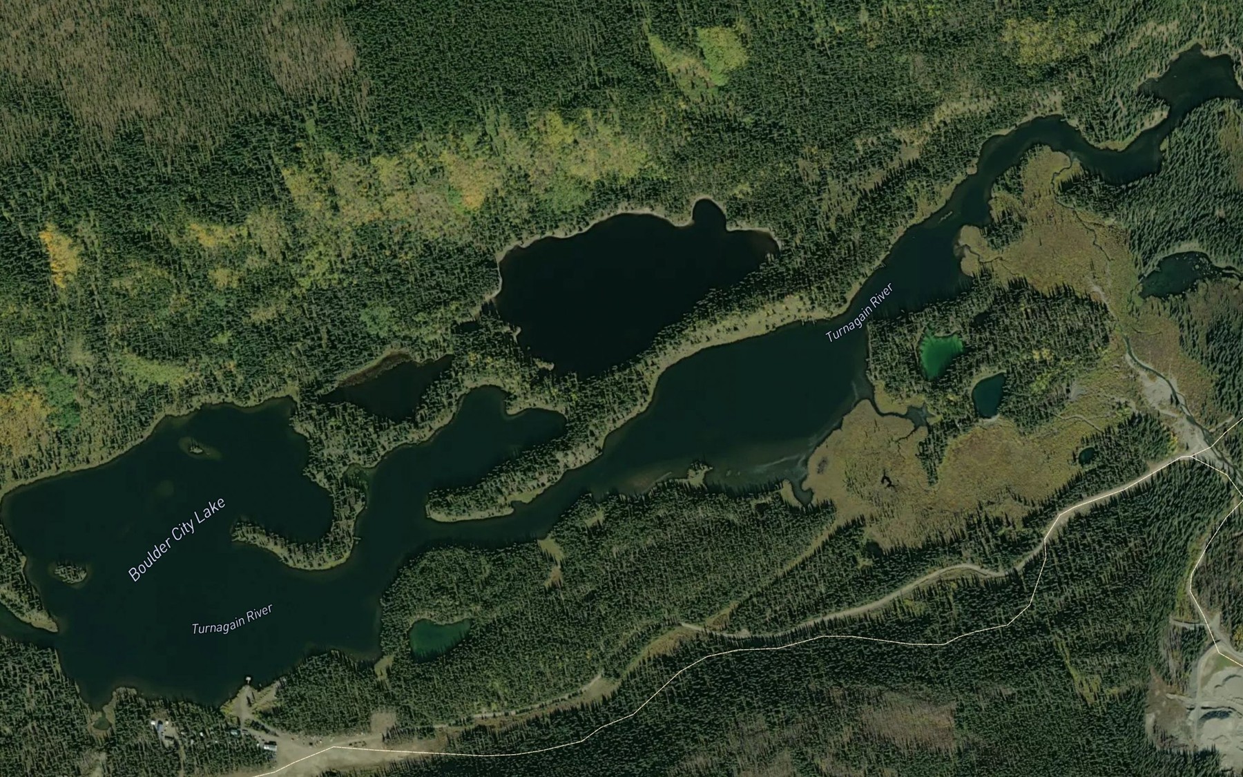 Satellite map of the Boulder City Lake