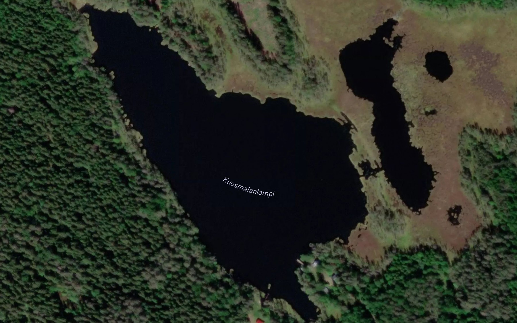 Satellite map of the Kuosmalanlampi