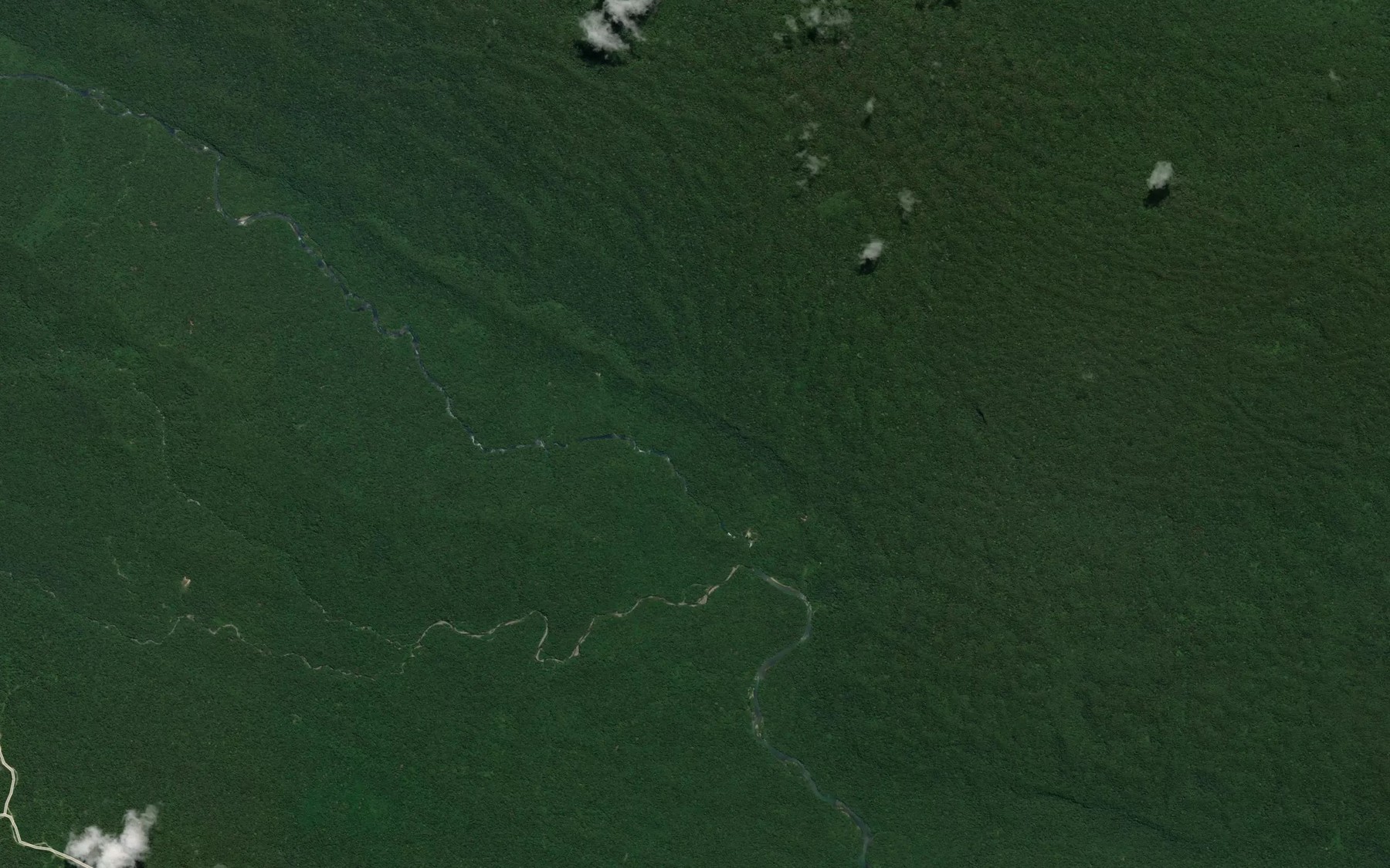 Satellite map of the Suri Creek