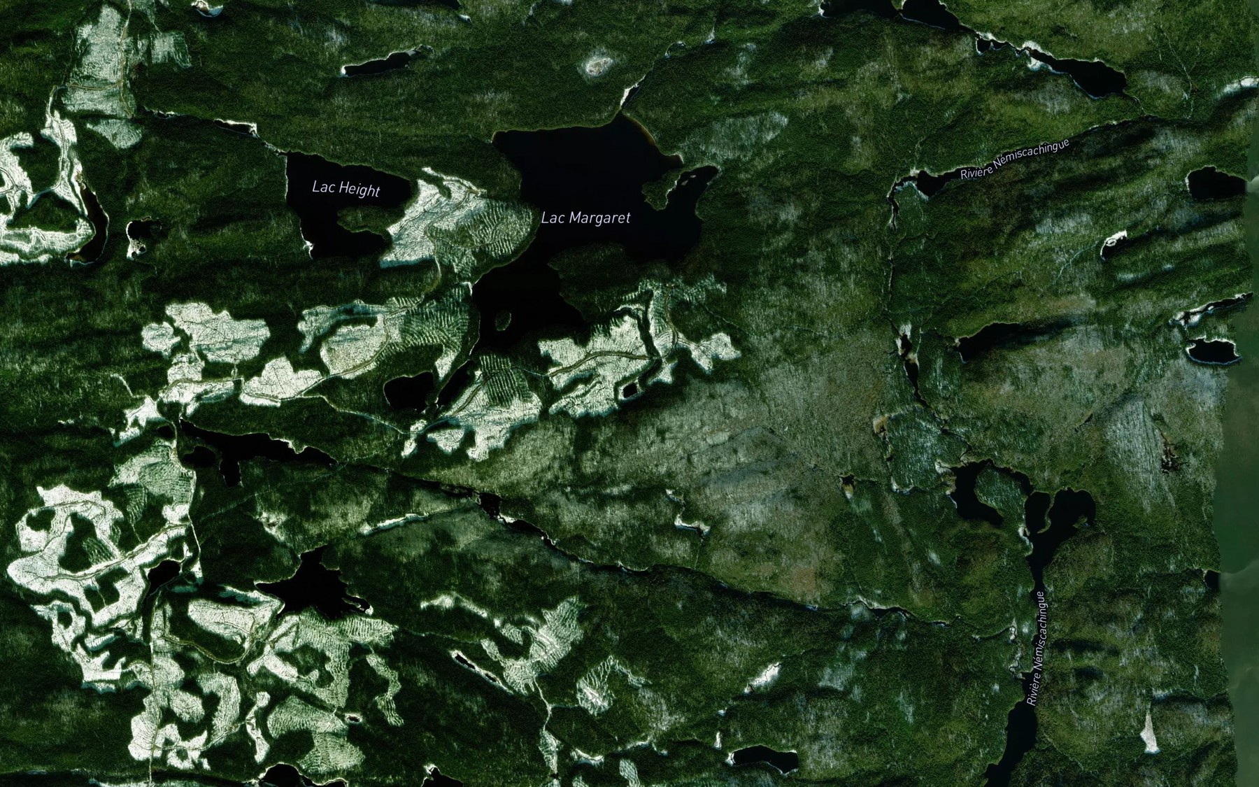 Satellite map of the Lac Sylva