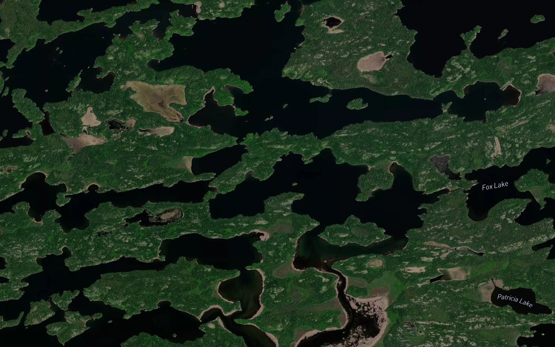 Satellite map of the Ash Bay