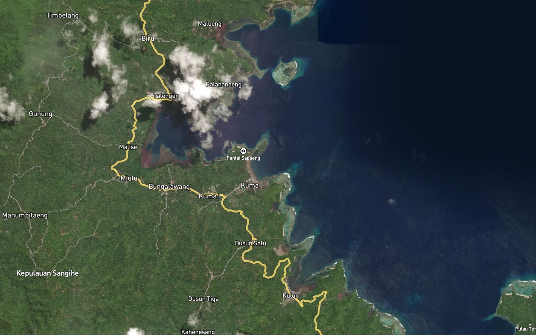 Satellite map of the Sowaeng Kuma