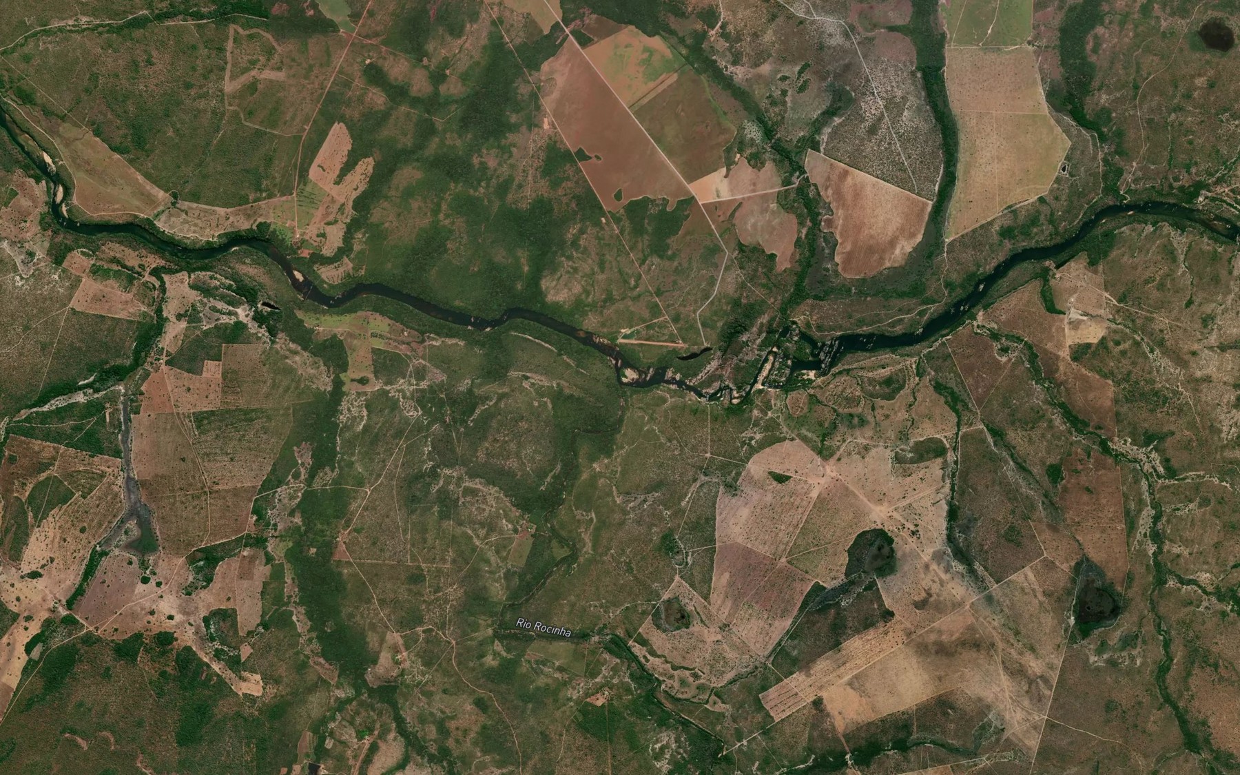 Satellite map of the Rio Rocinha