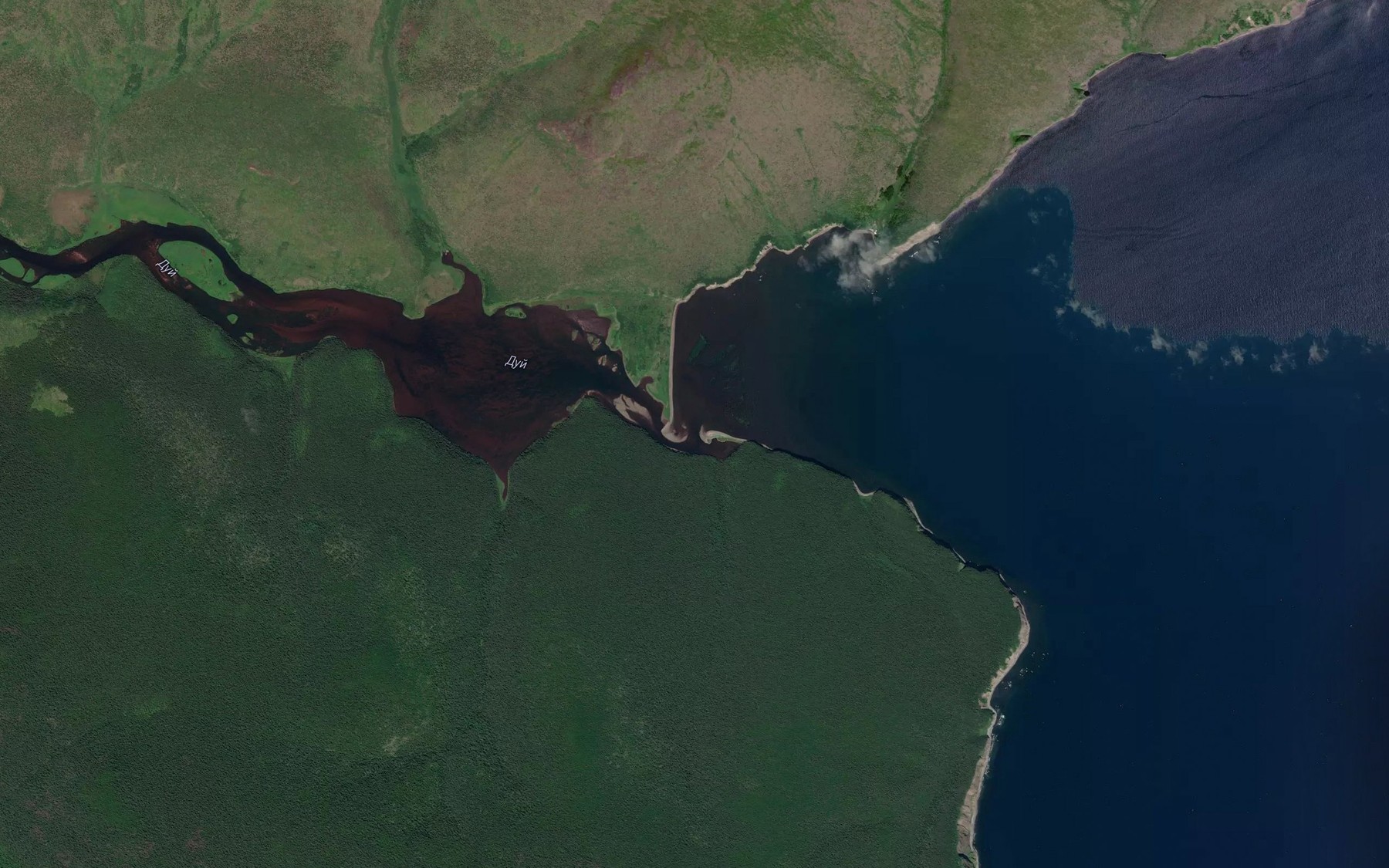 Satellite map of the Duy