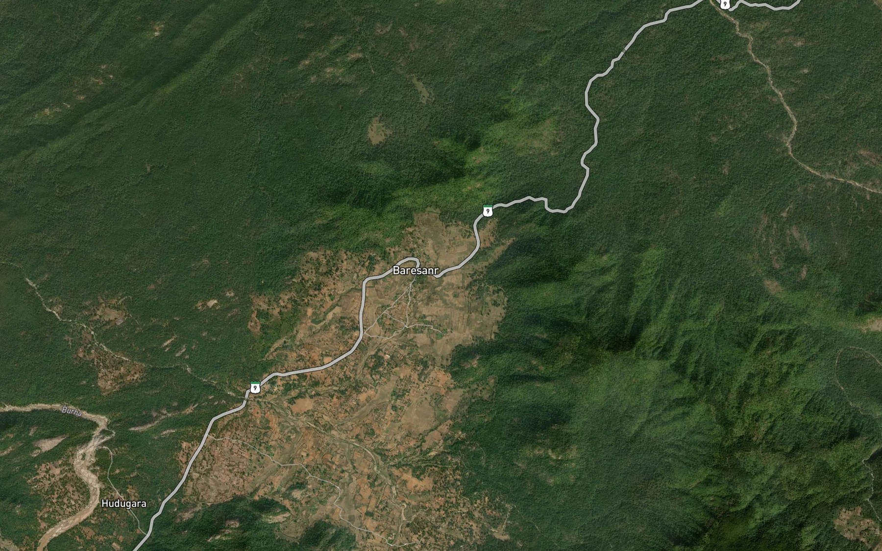 Satellite map of the Chapachuian Spring