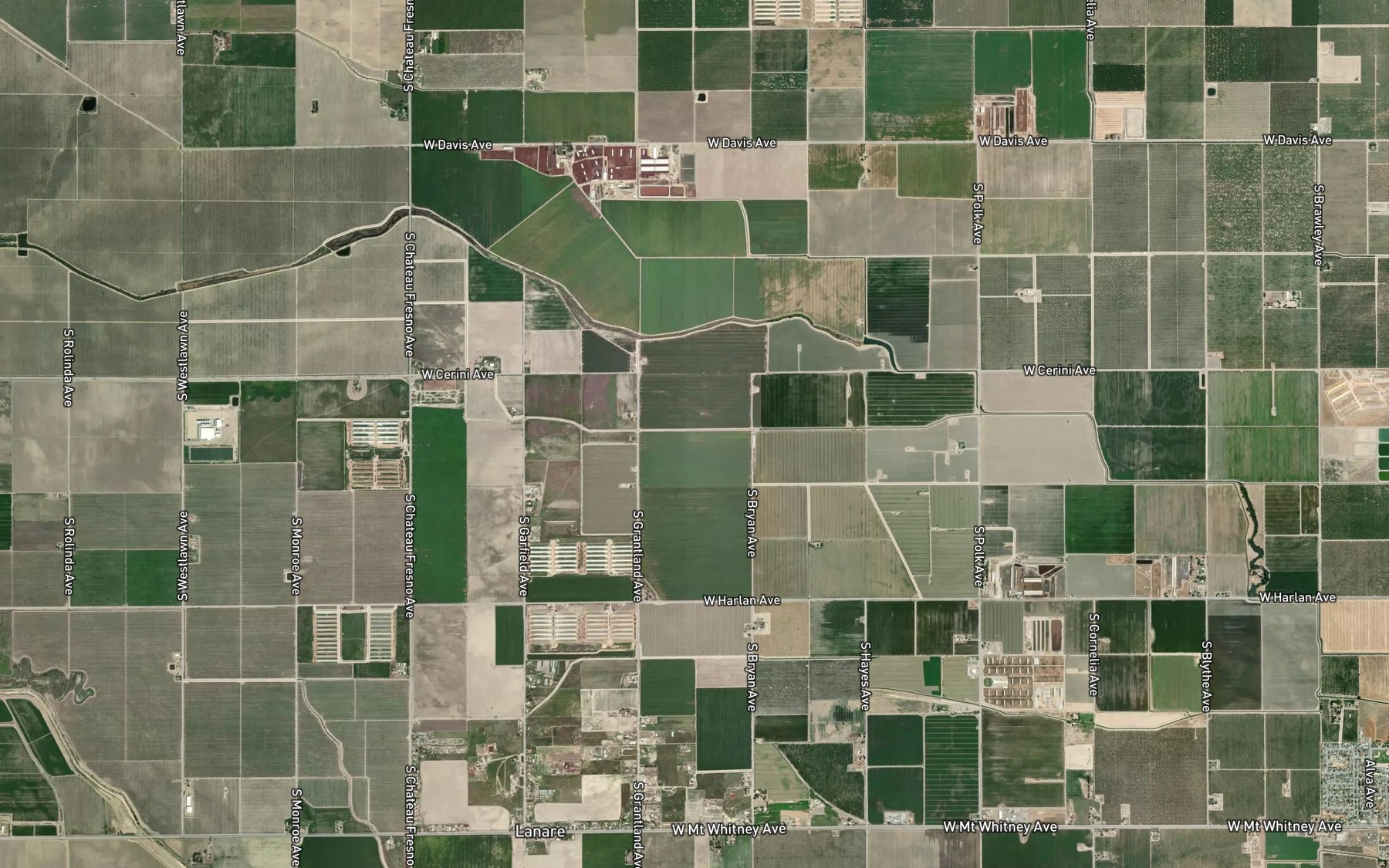 Satellite map of the North Turner Ditch