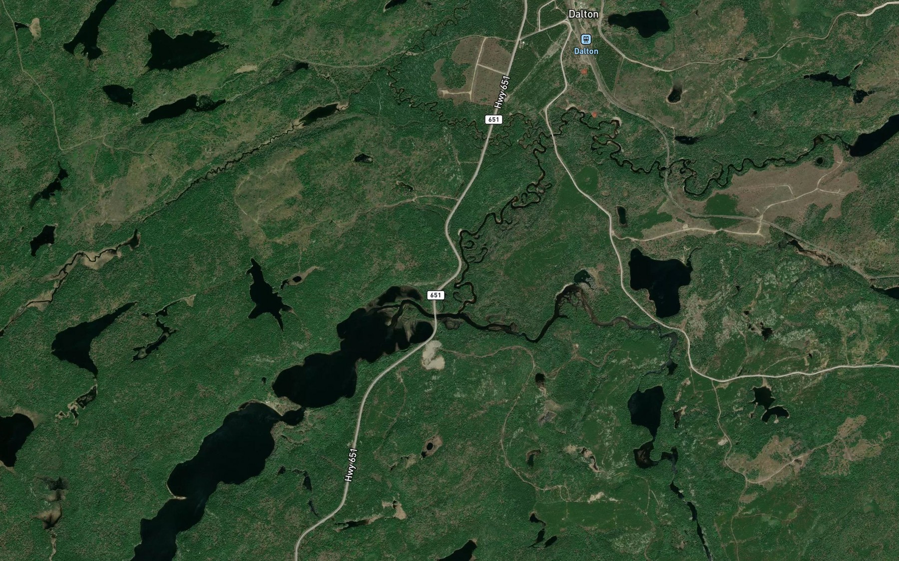 Satellite map of the Riviere Windermere