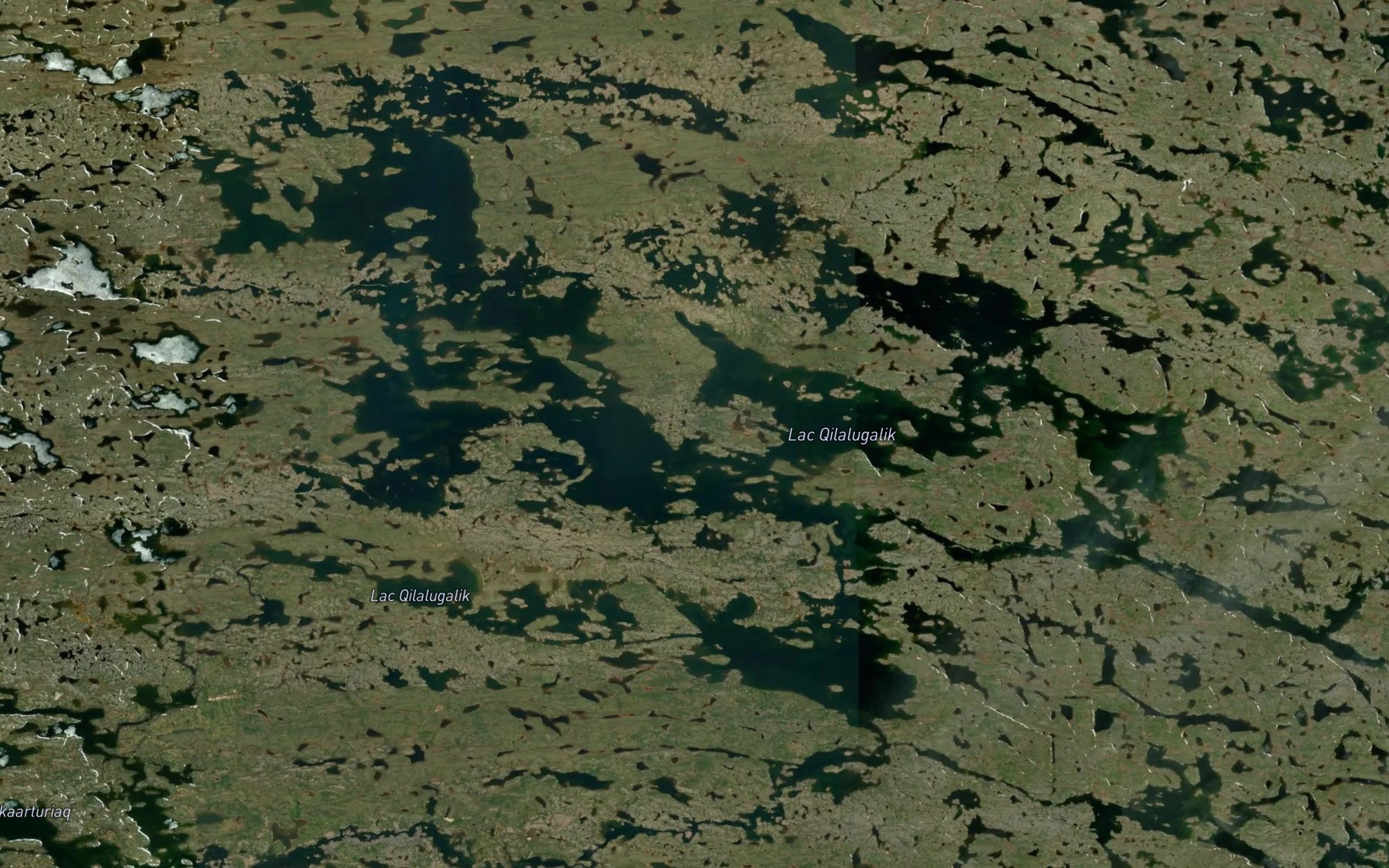 Satellite map of the Lac Qilalugalik