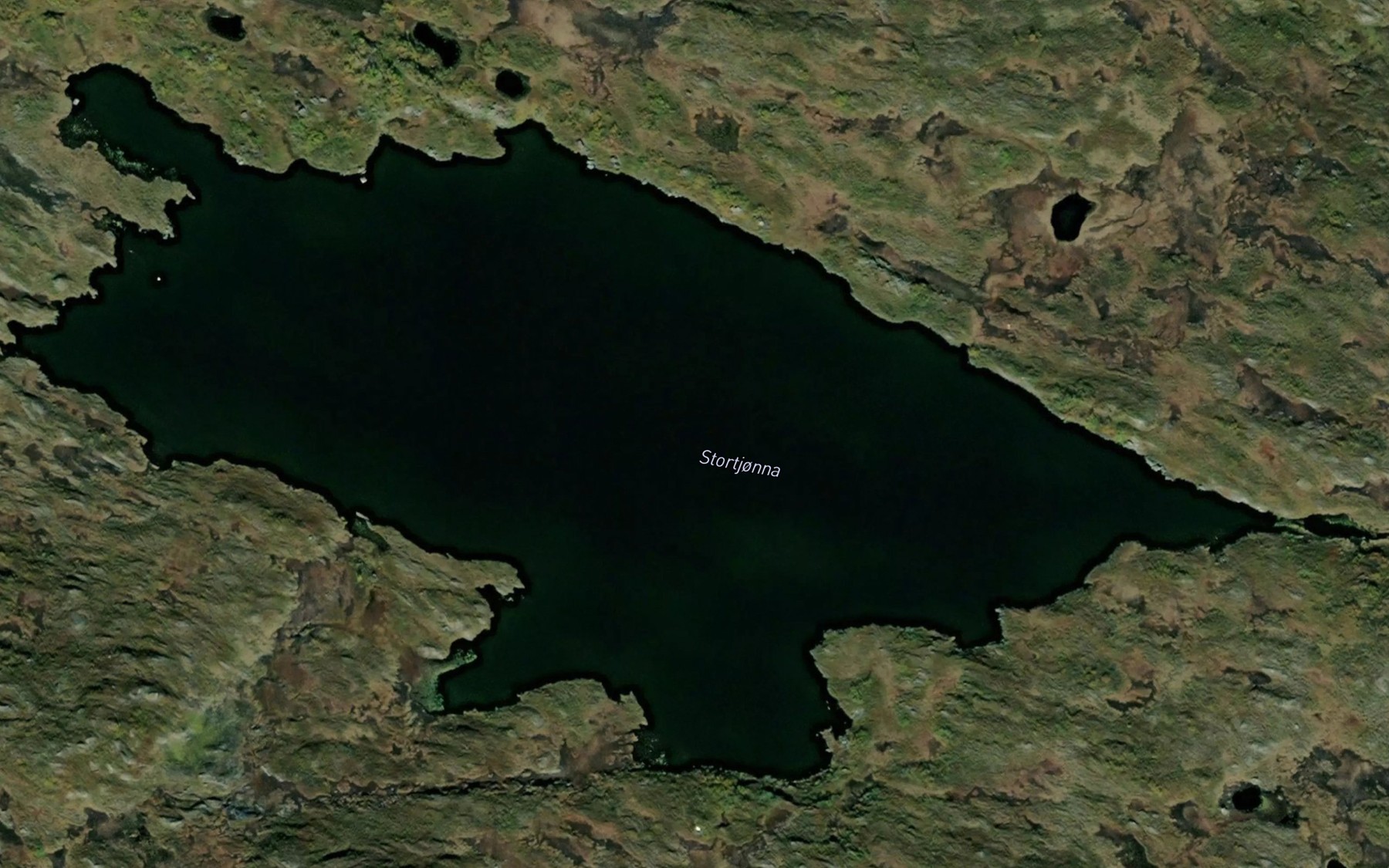 Satellite map of the Stortjorna
