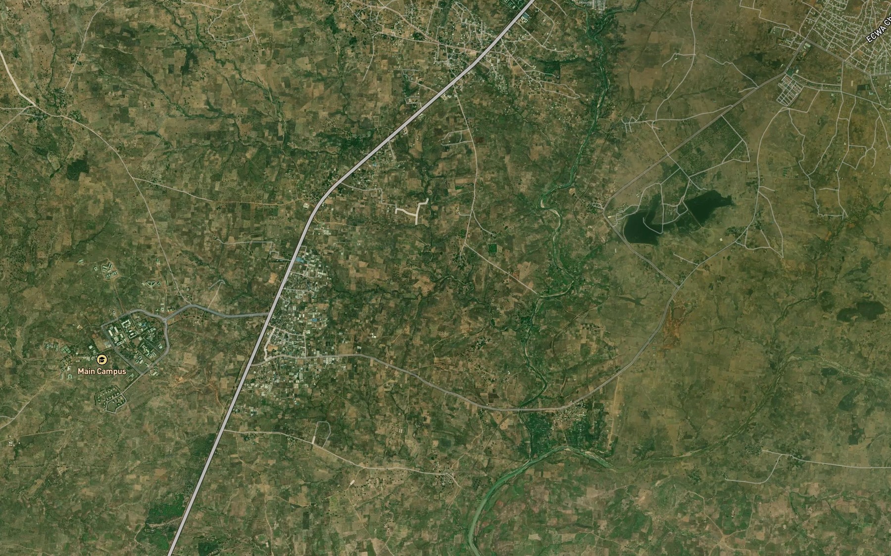 Satellite map of the River Moyiko