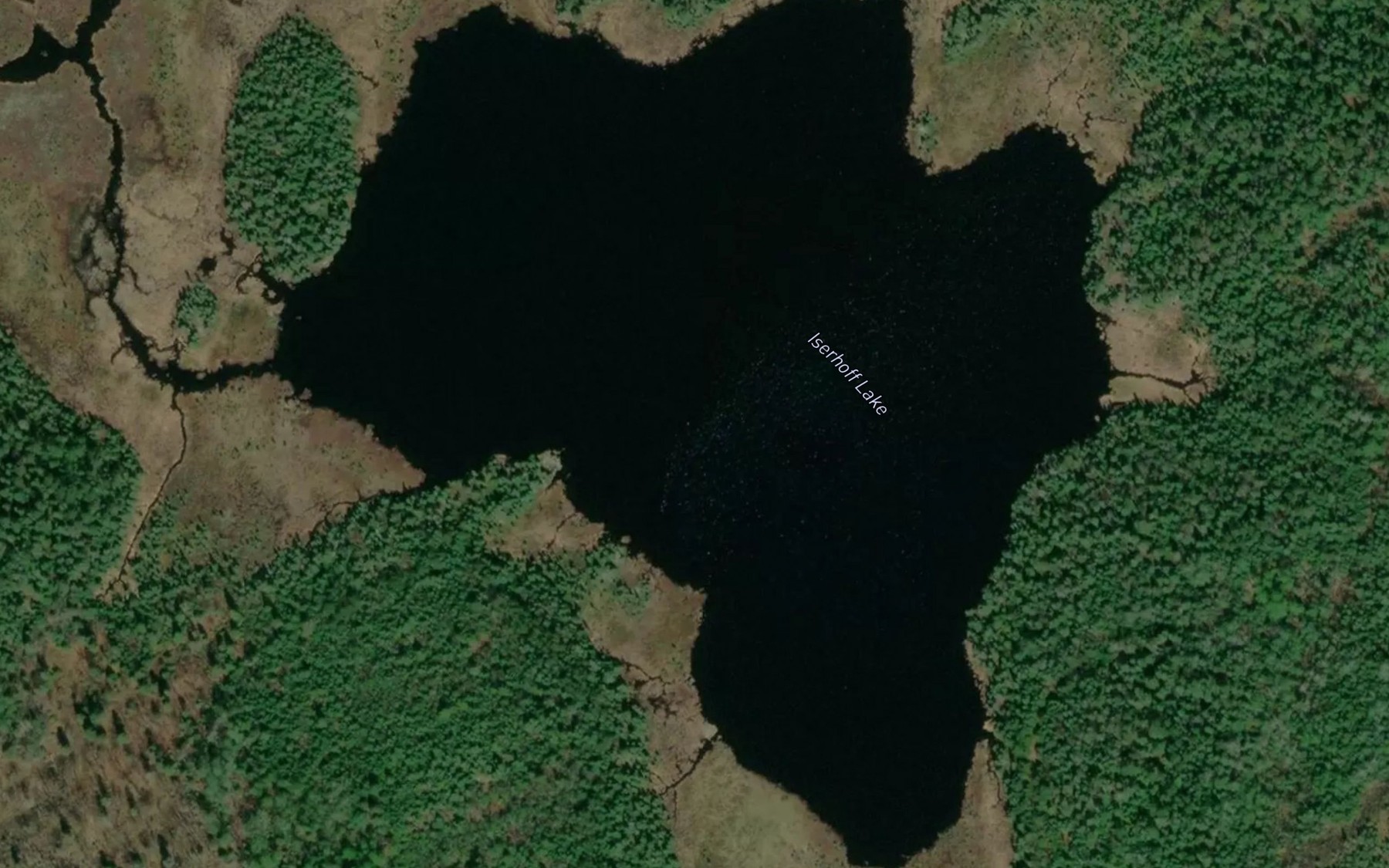 Satellite map of the Iserhoff Lake
