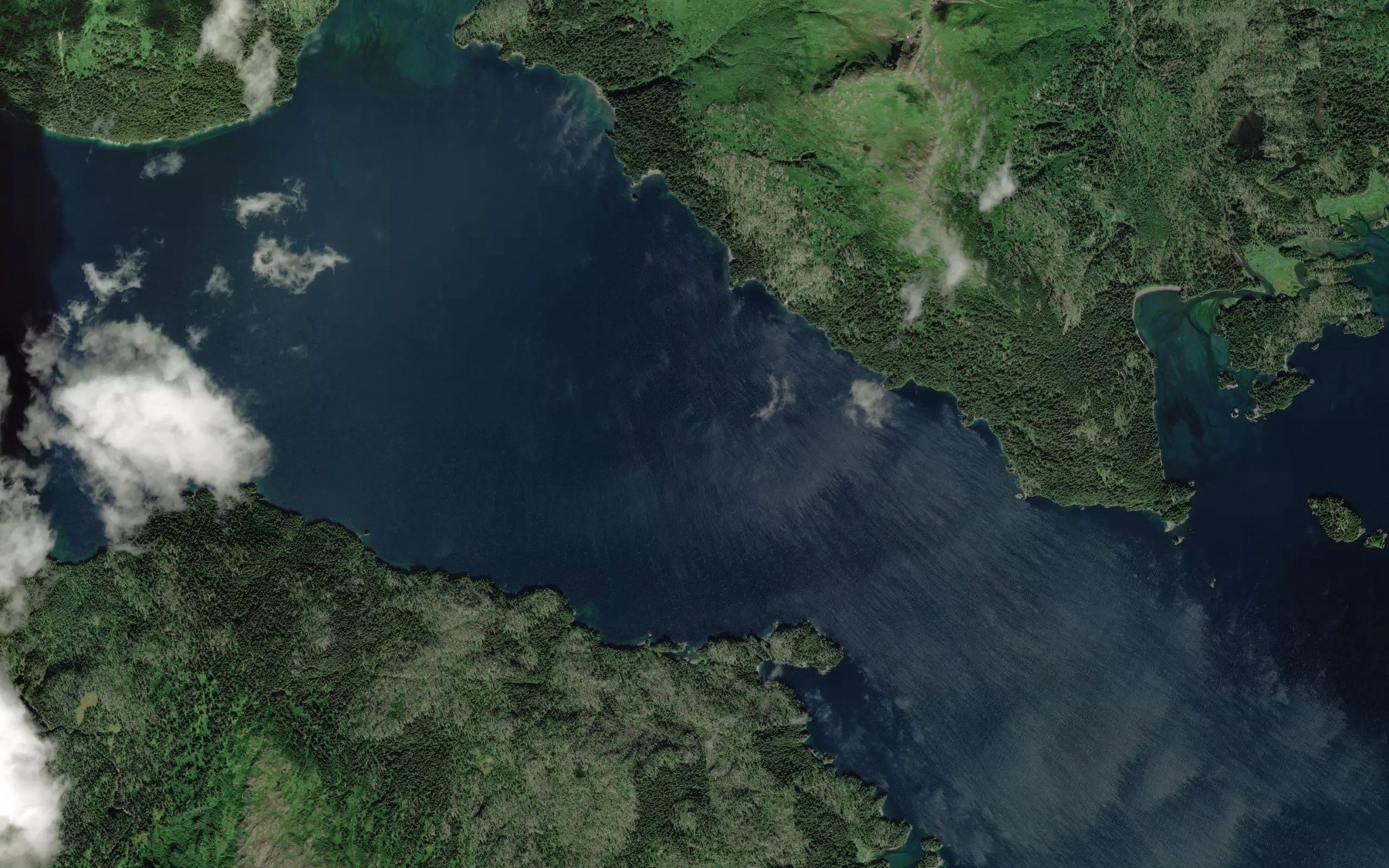 Satellite map of the West Arm Port Dick