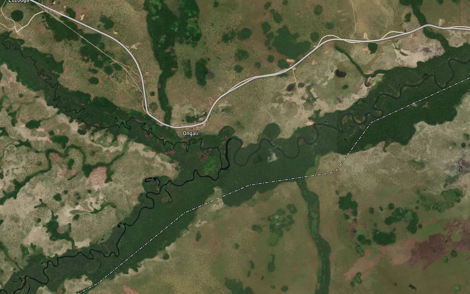 Satellite map of the Ngampo