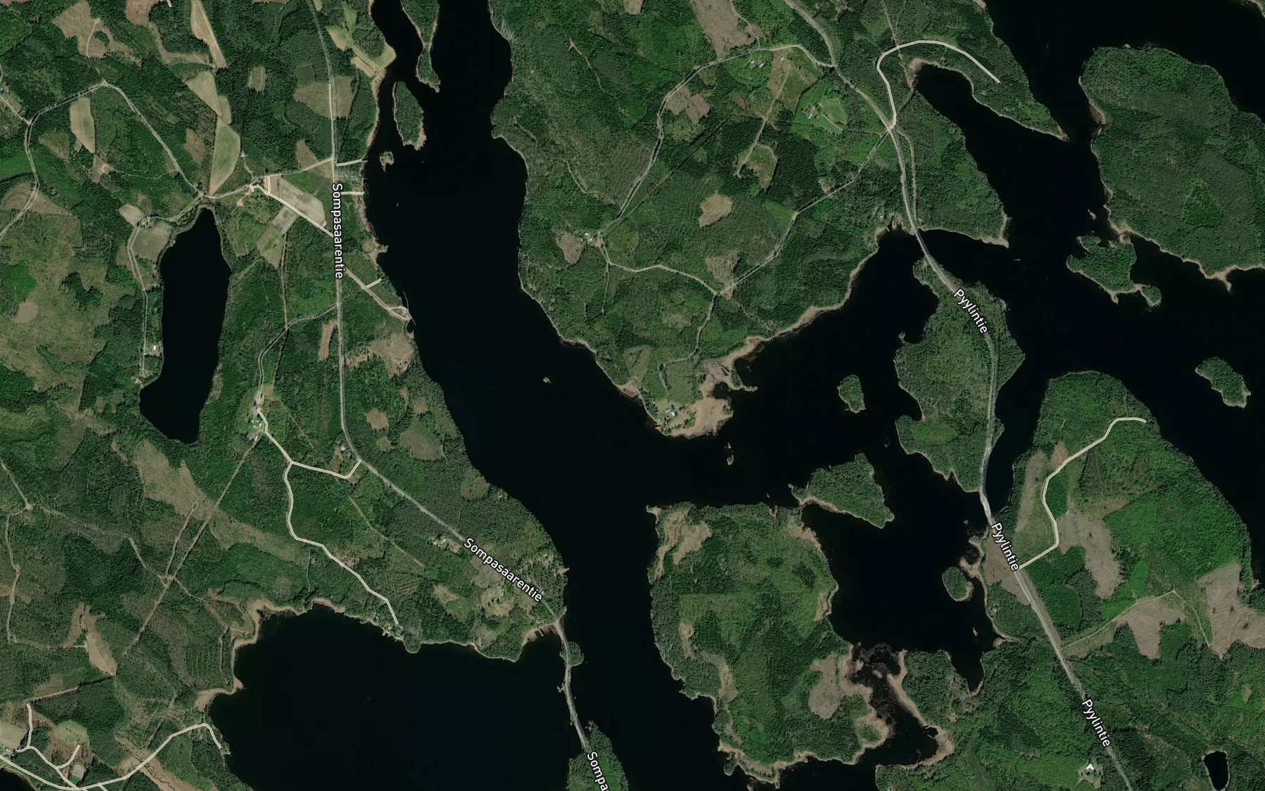 Satellite map of the Hiekkakaarre