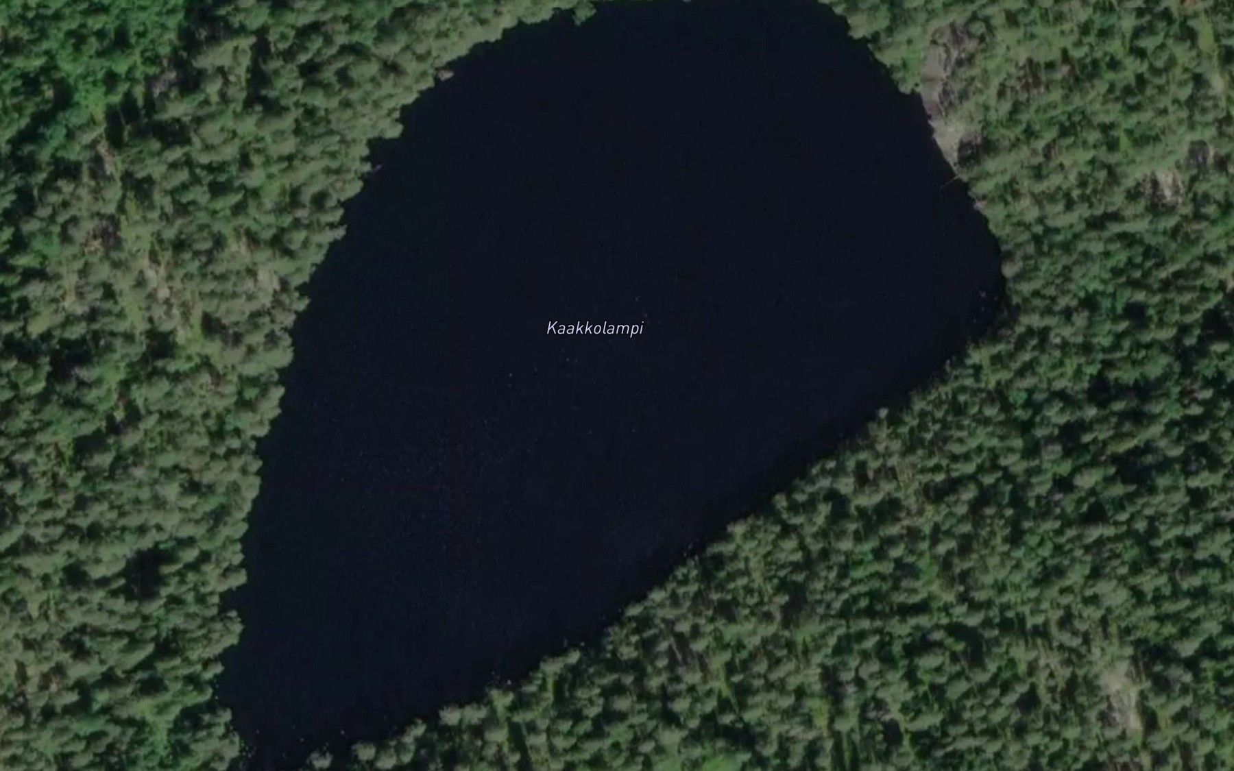 Satellite map of the Kaakkolampi