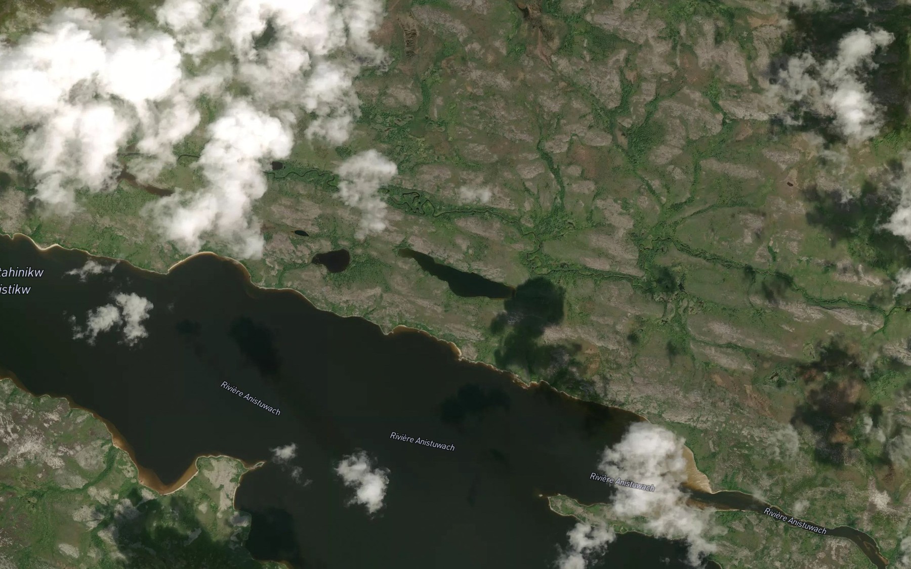 Satellite map of the Lac Atikamakw