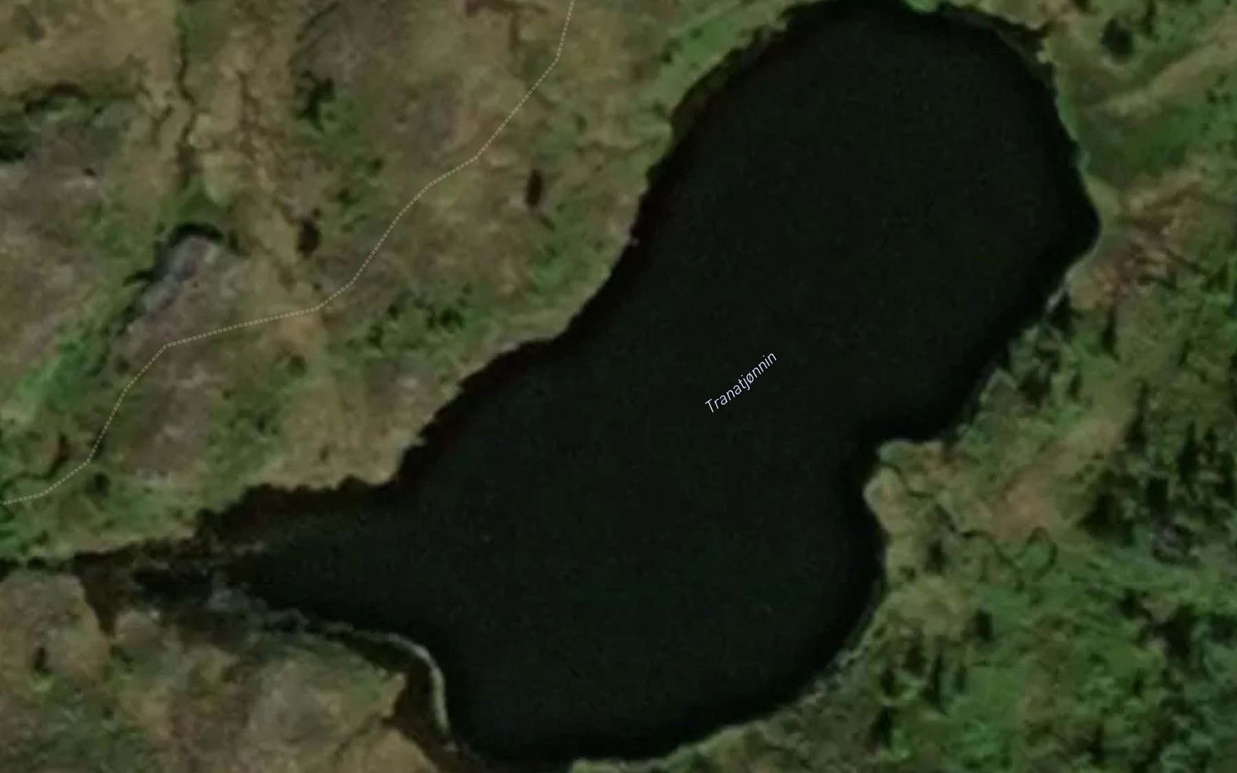 Satellite map of the Tranatjonnin