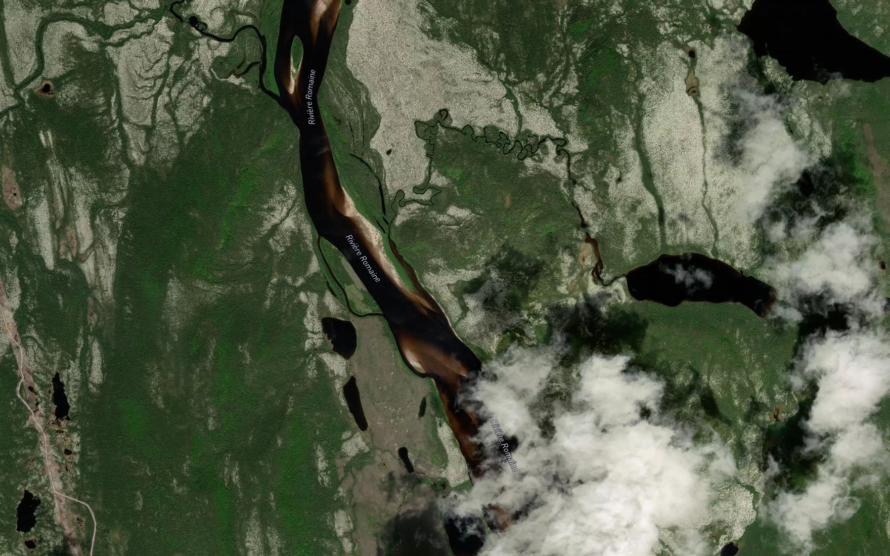 Satellite map of the Ruisseau Uihak