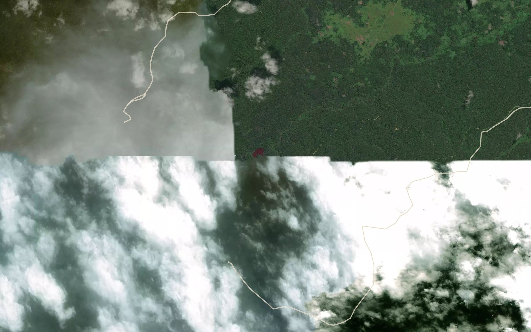 Satellite map of the Foula