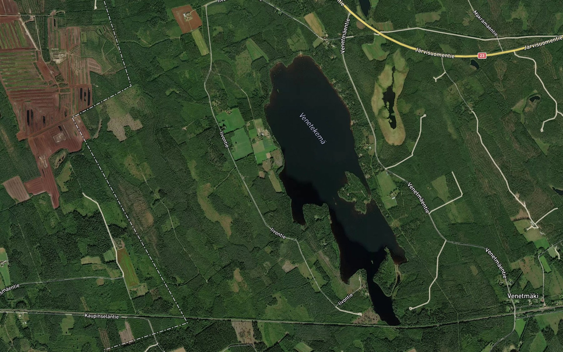 Satellite map of the Haapakaarre