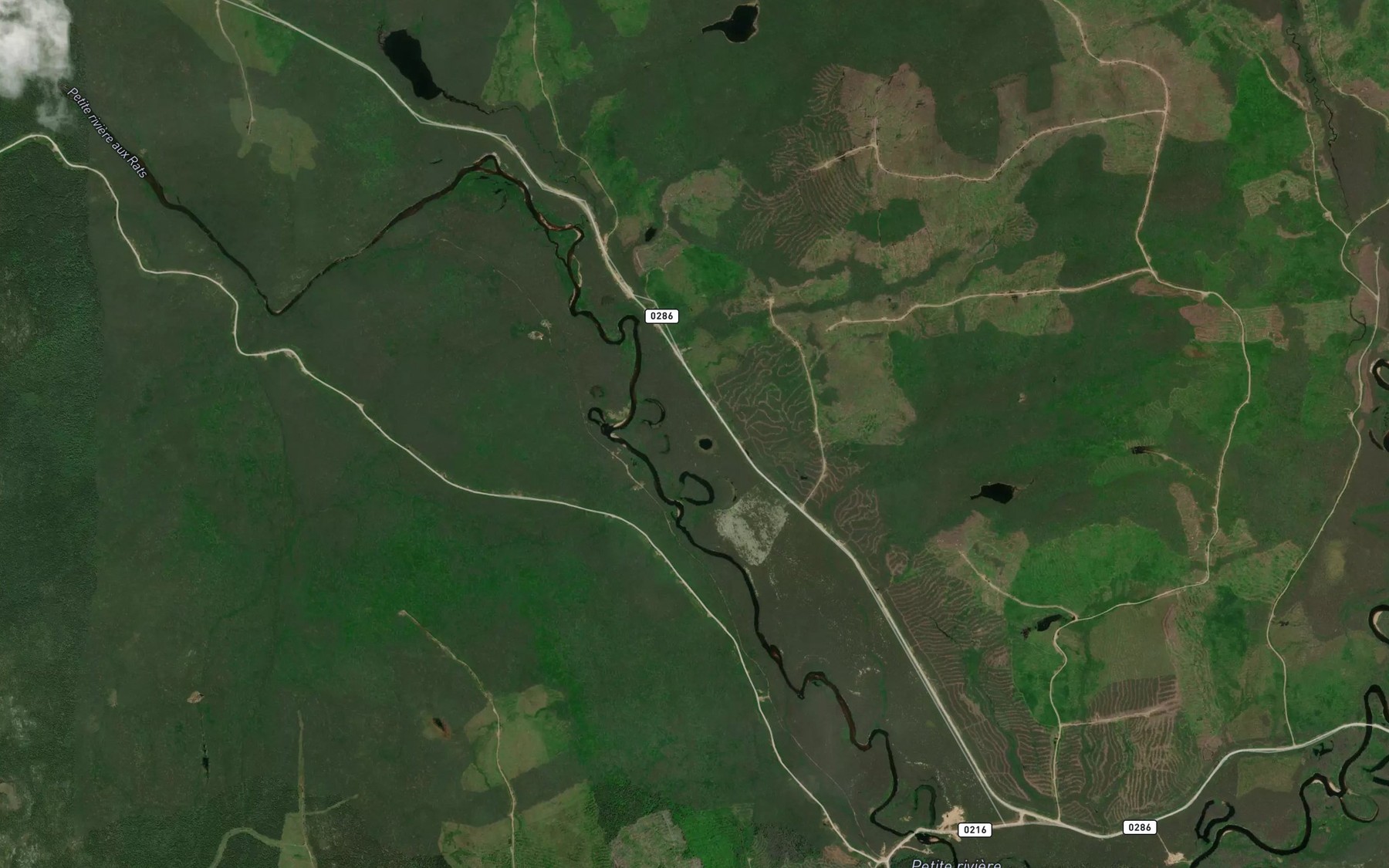 Satellite map of the Lac Alba