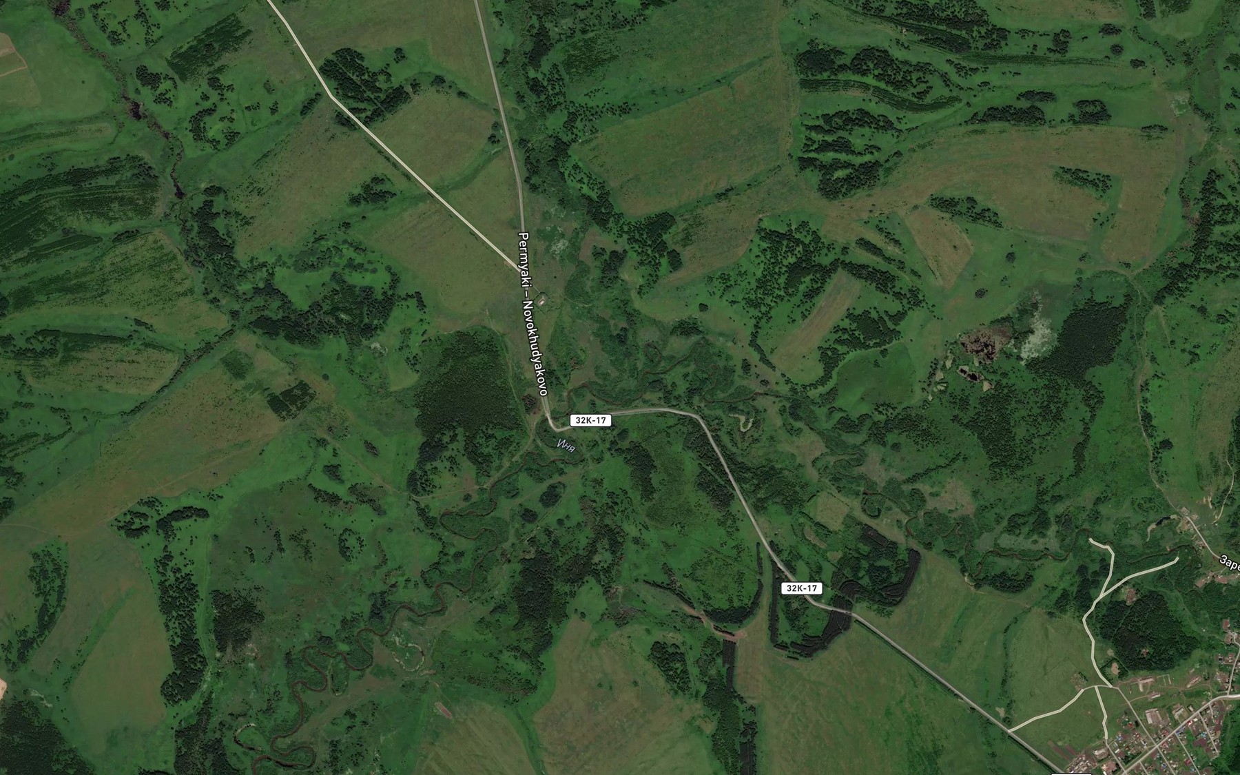 Satellite map of the Khudyashovka