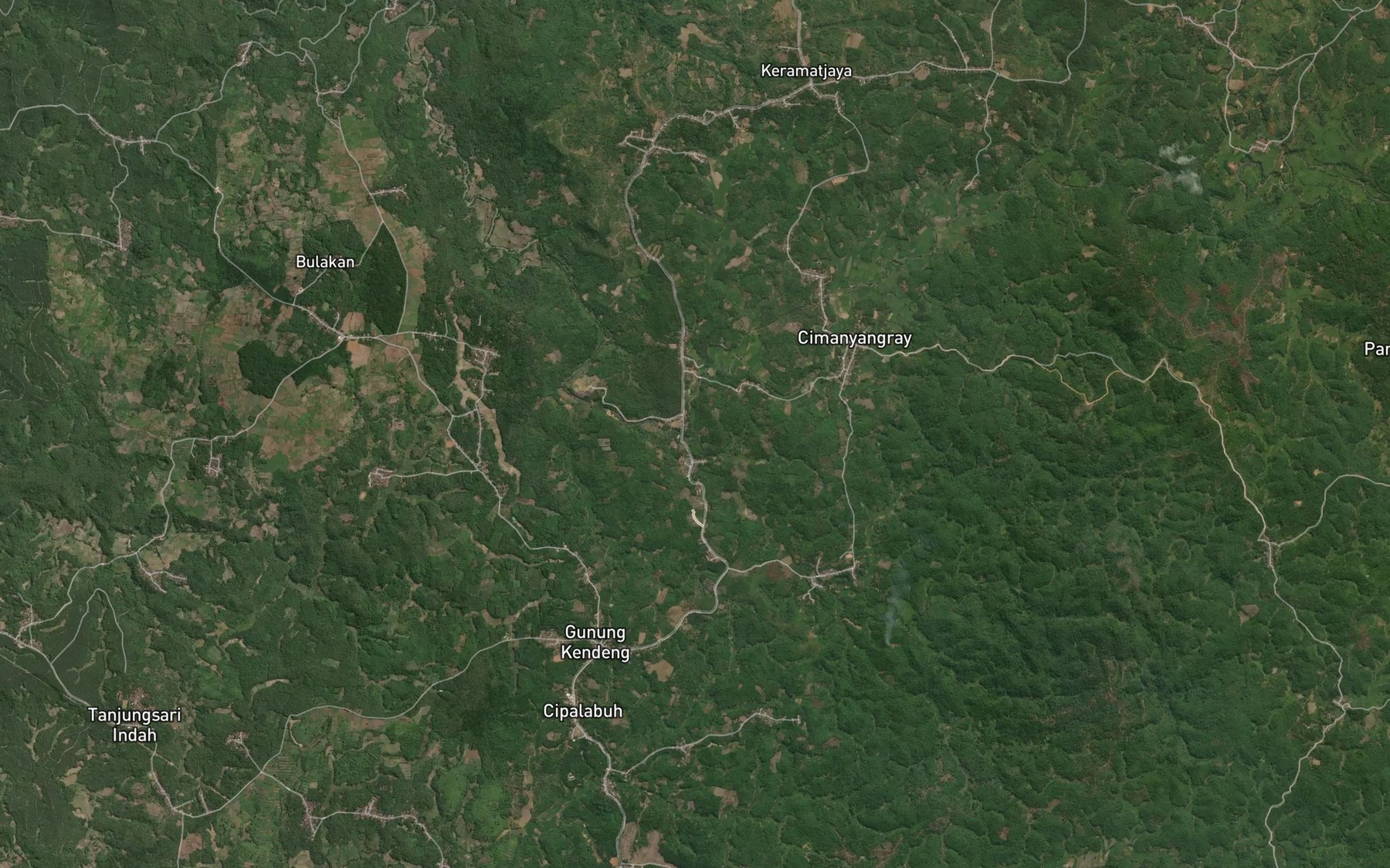 Satellite map of the Ci Manyangray