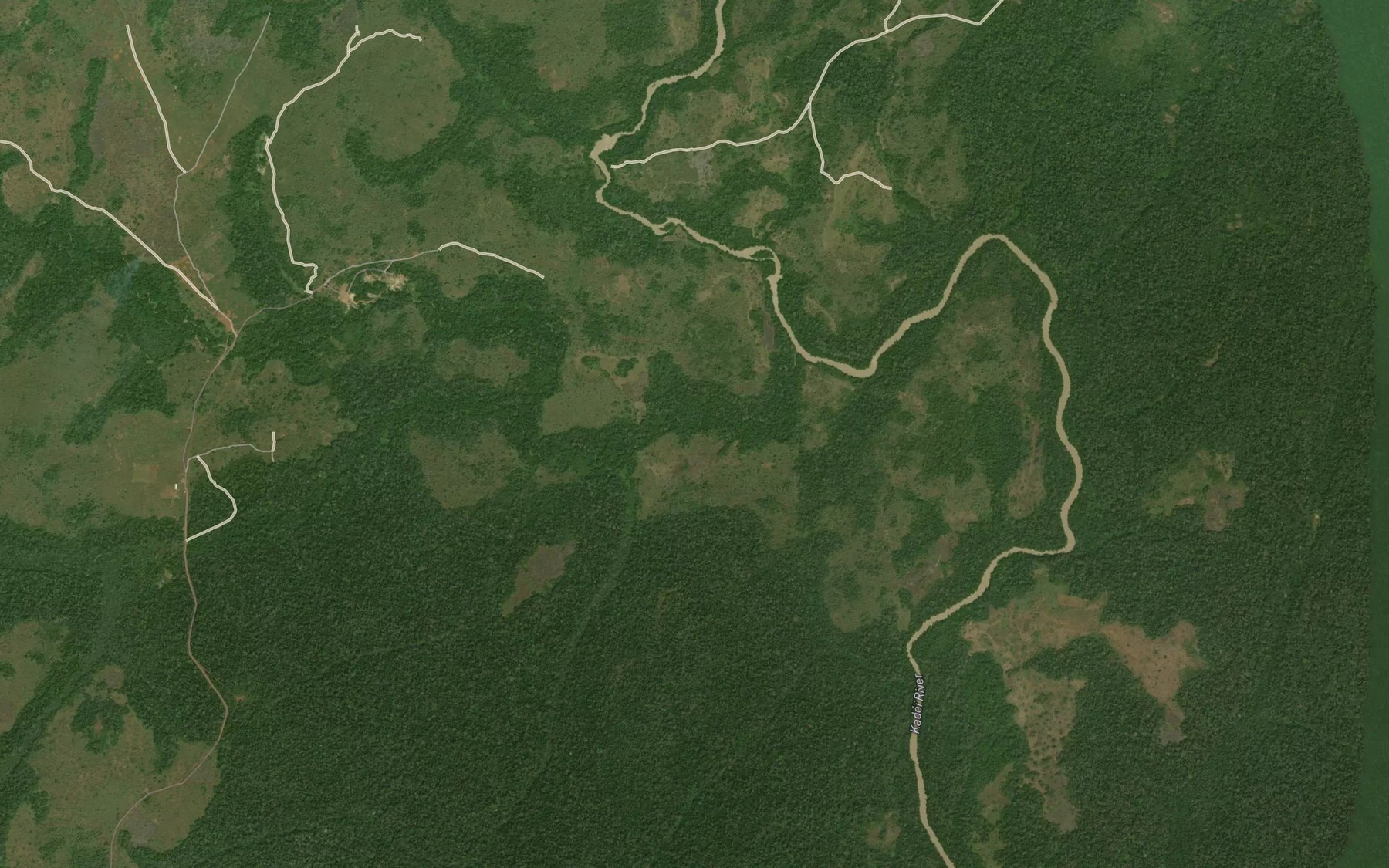 Satellite map of the Mbonbo