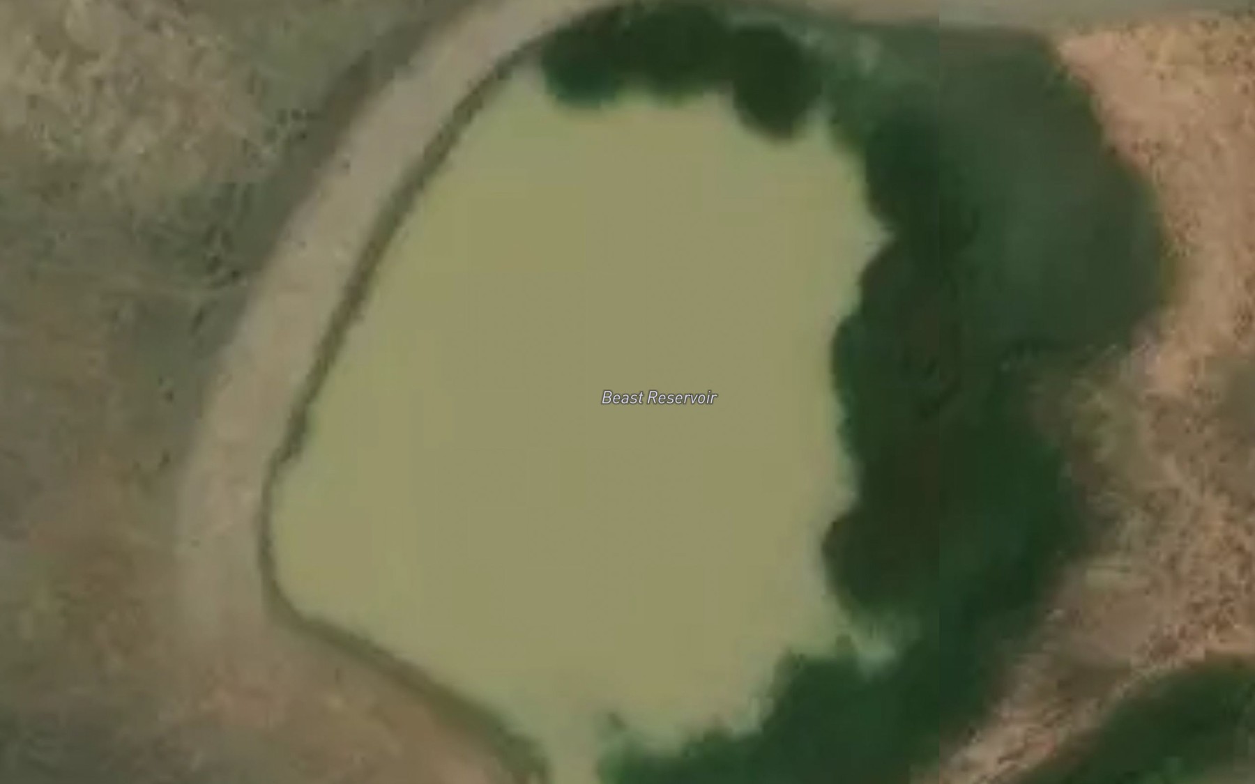 Satellite map of the Beast Reservoir