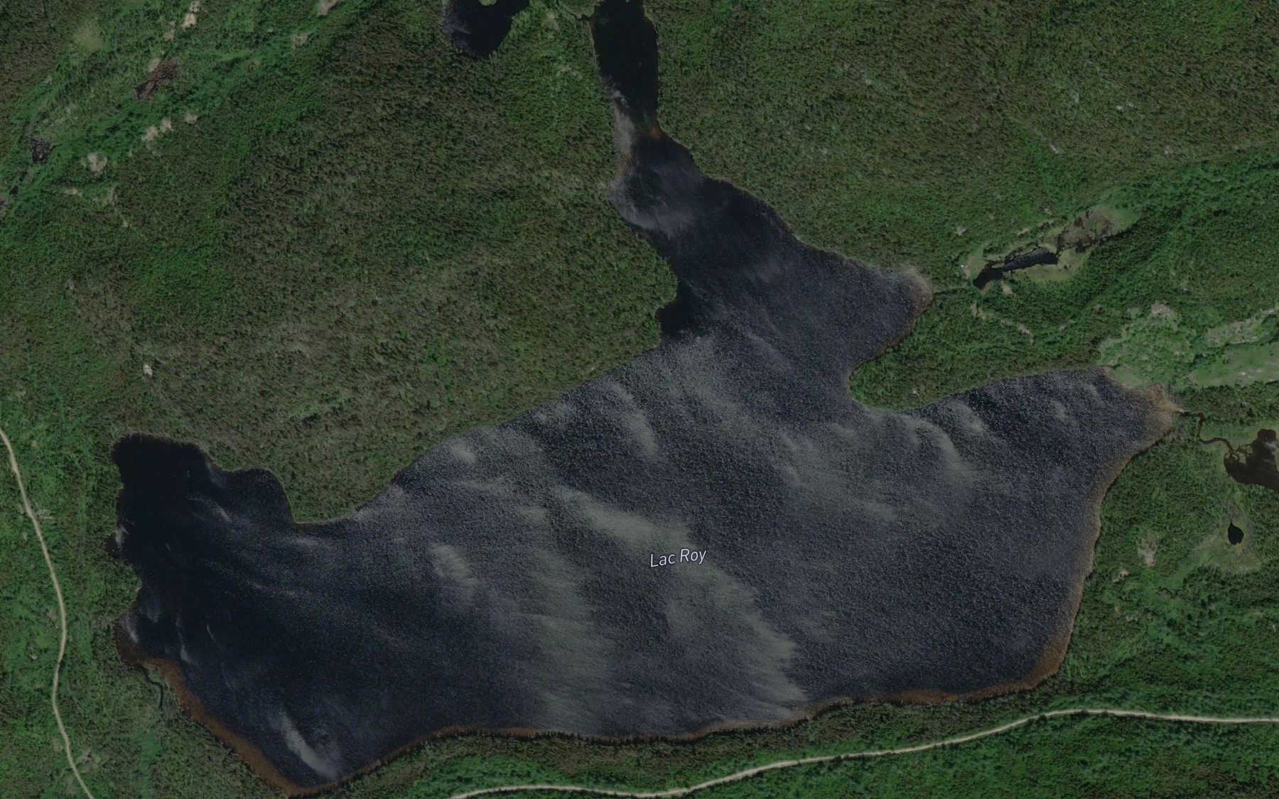 Satellite map of the Lac Roy
