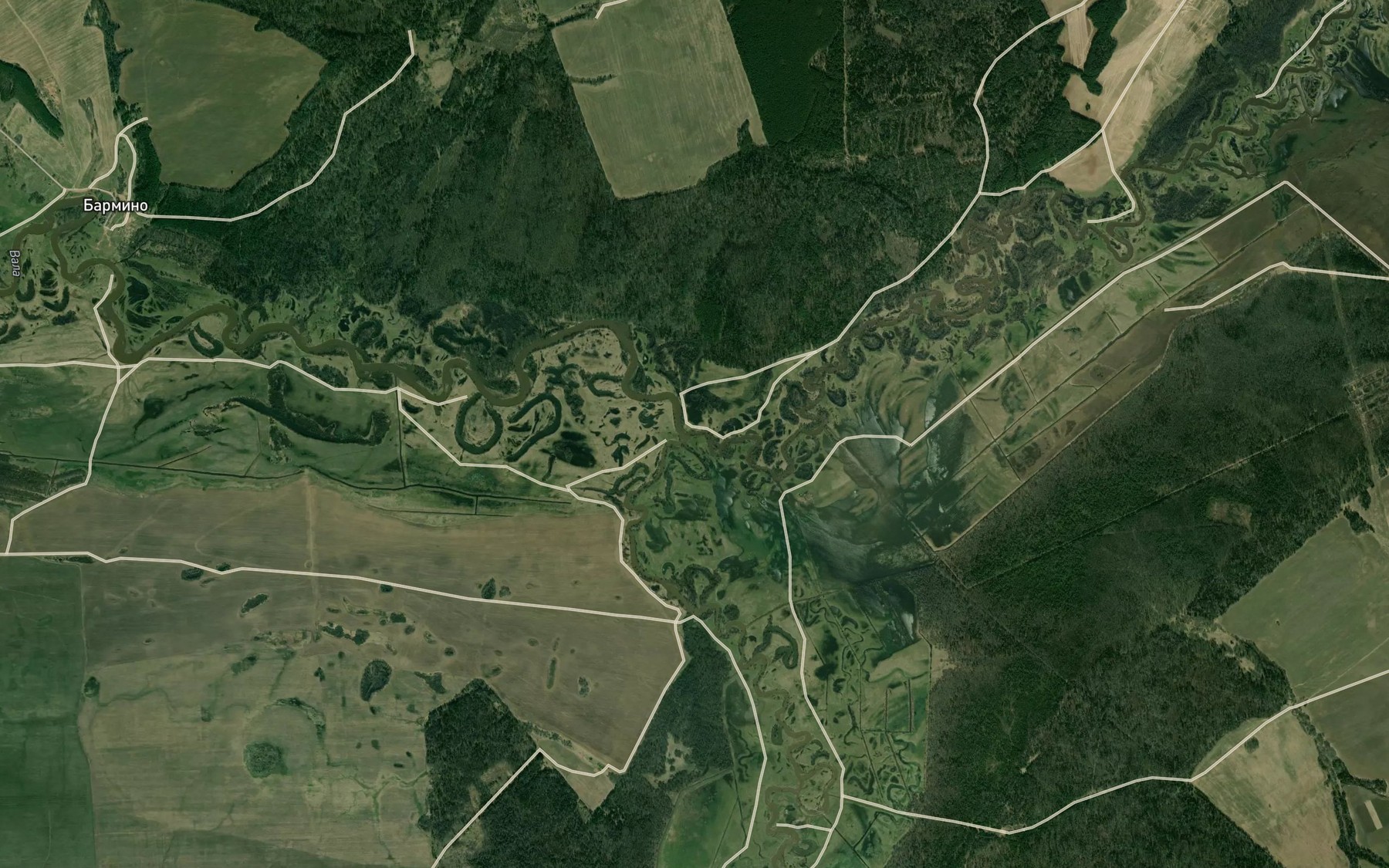 Satellite map of the Nylga