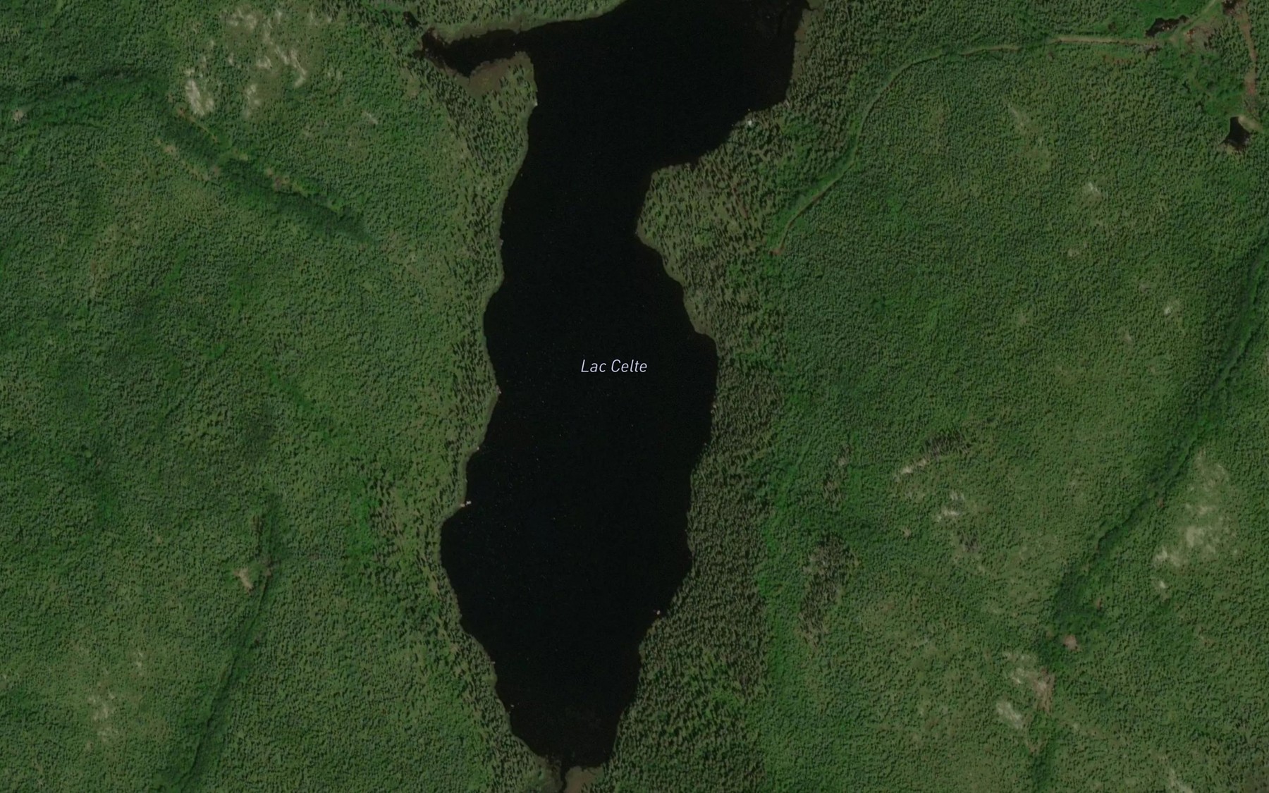 Satellite map of the Lac Celte