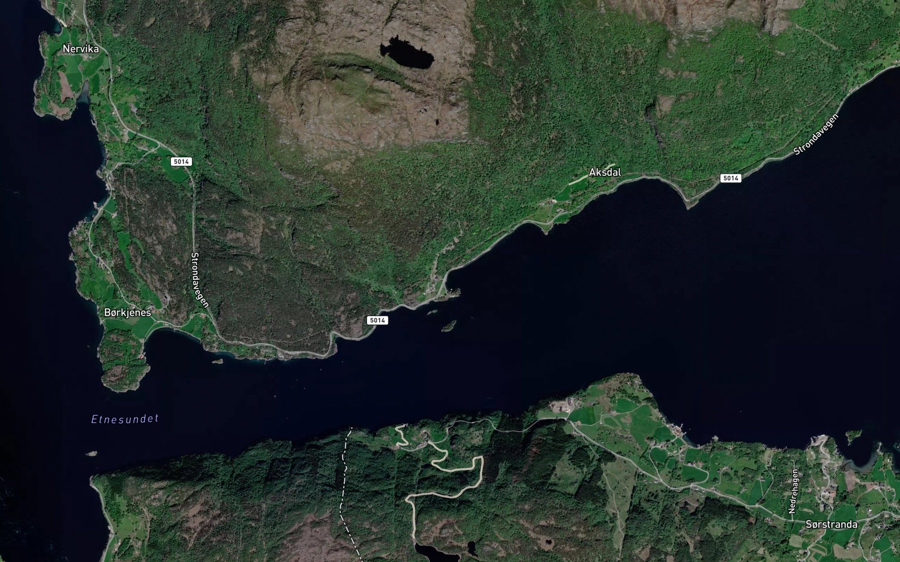 Satellite map of the Holmaseidvik