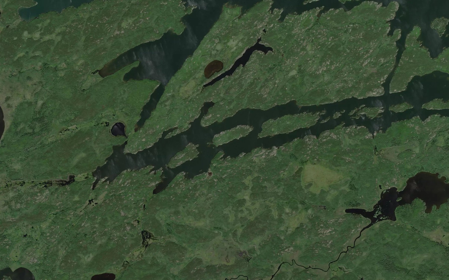 Satellite map of the Henry Bay