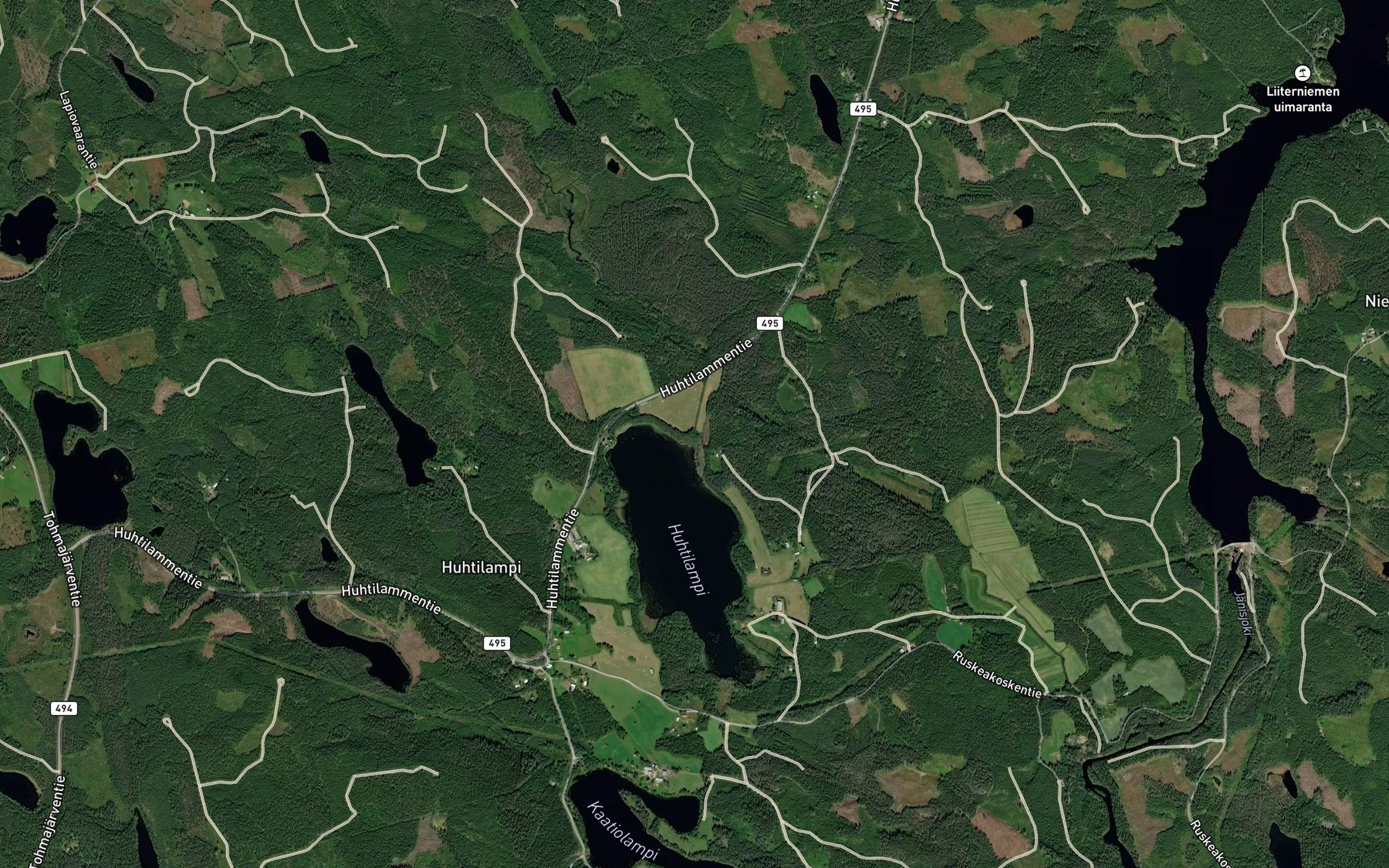 Satellite map of the Lapiojoki