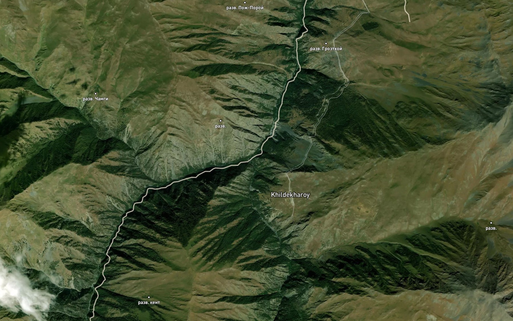 Satellite map of the Tyualoy