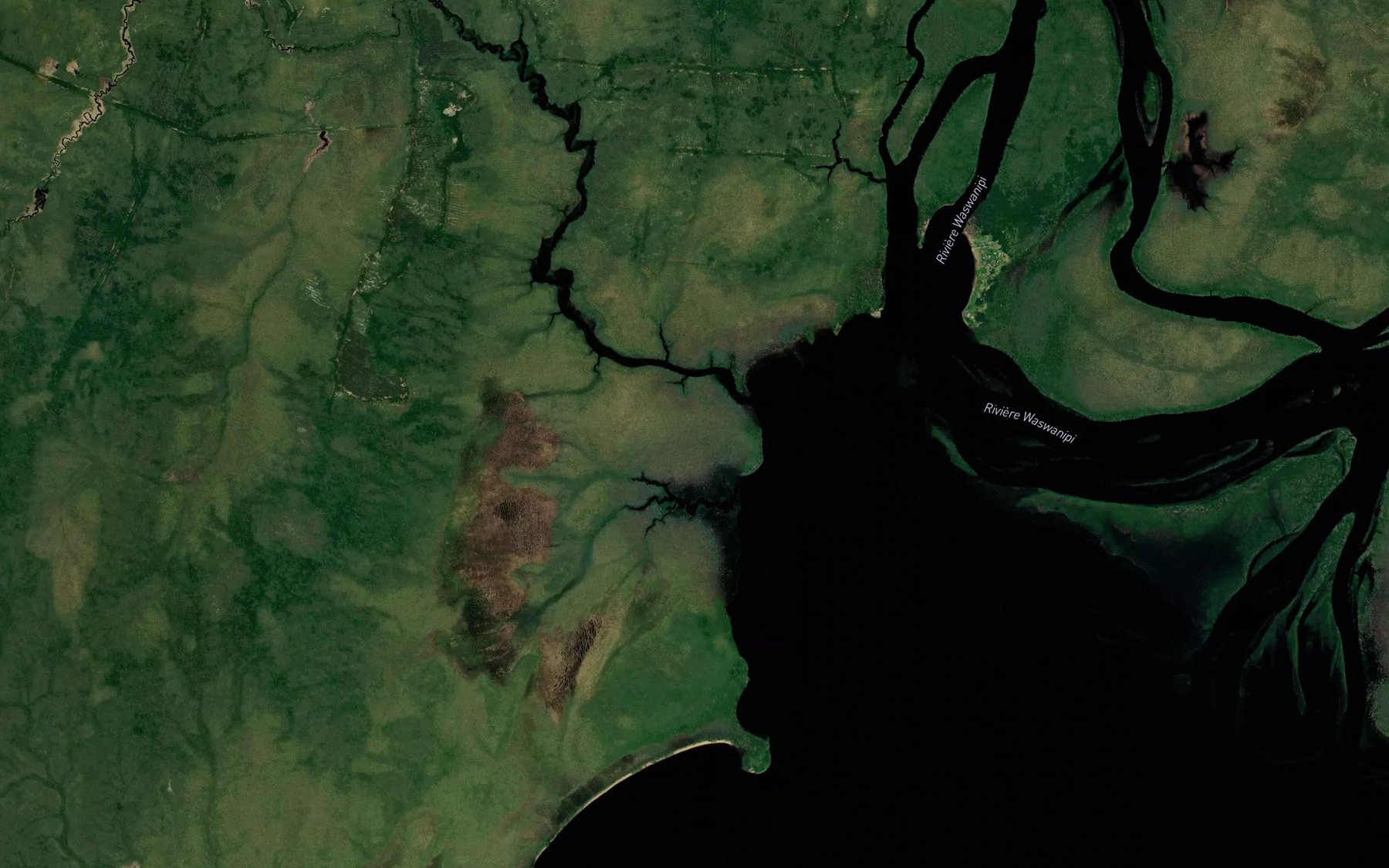 Satellite map of the Ruisseau McLeod