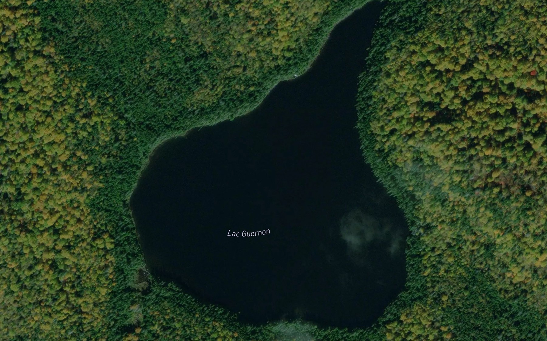 Satellite map of the Lac Guernon