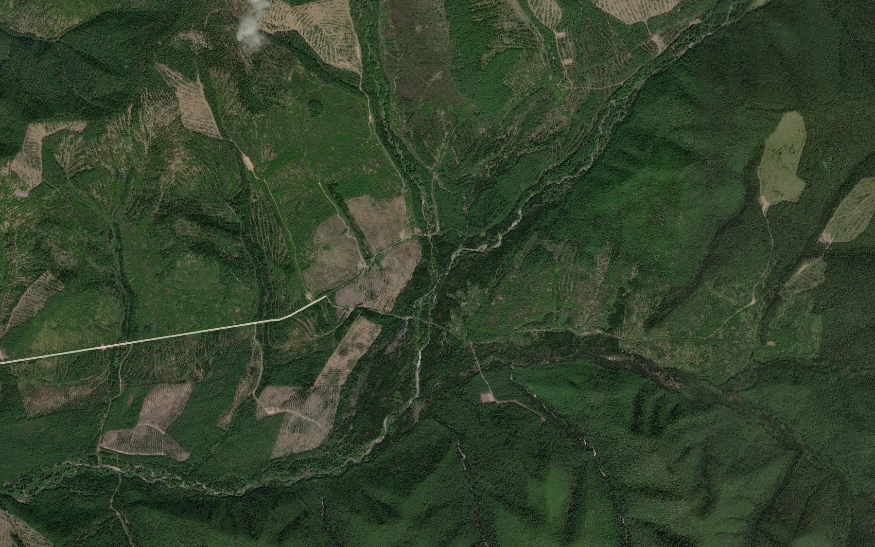 Satellite map of the Poludennyy