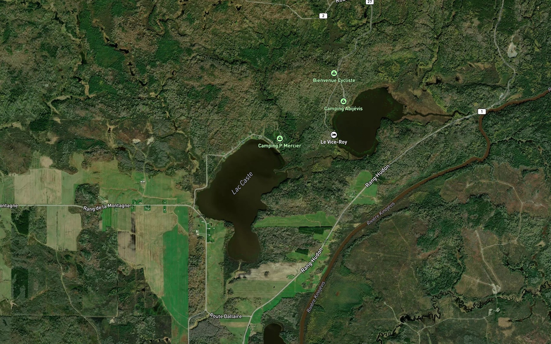 Satellite map of the Ruisseau La Haie