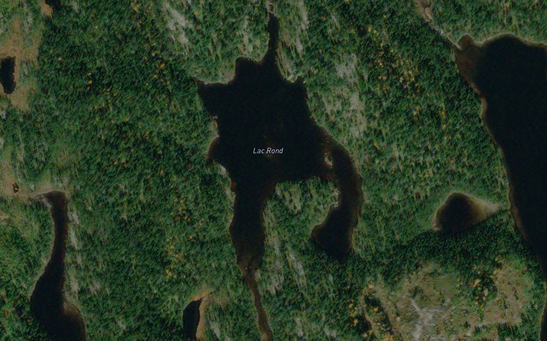 Satellite map of the Lac Rond