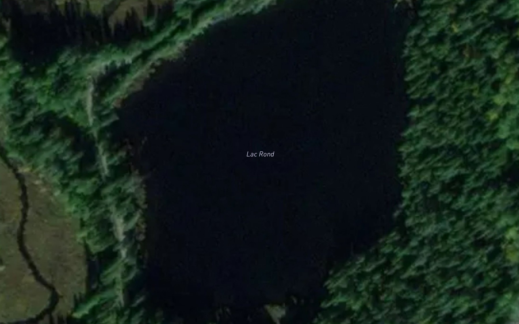 Satellite map of the Lac Rond