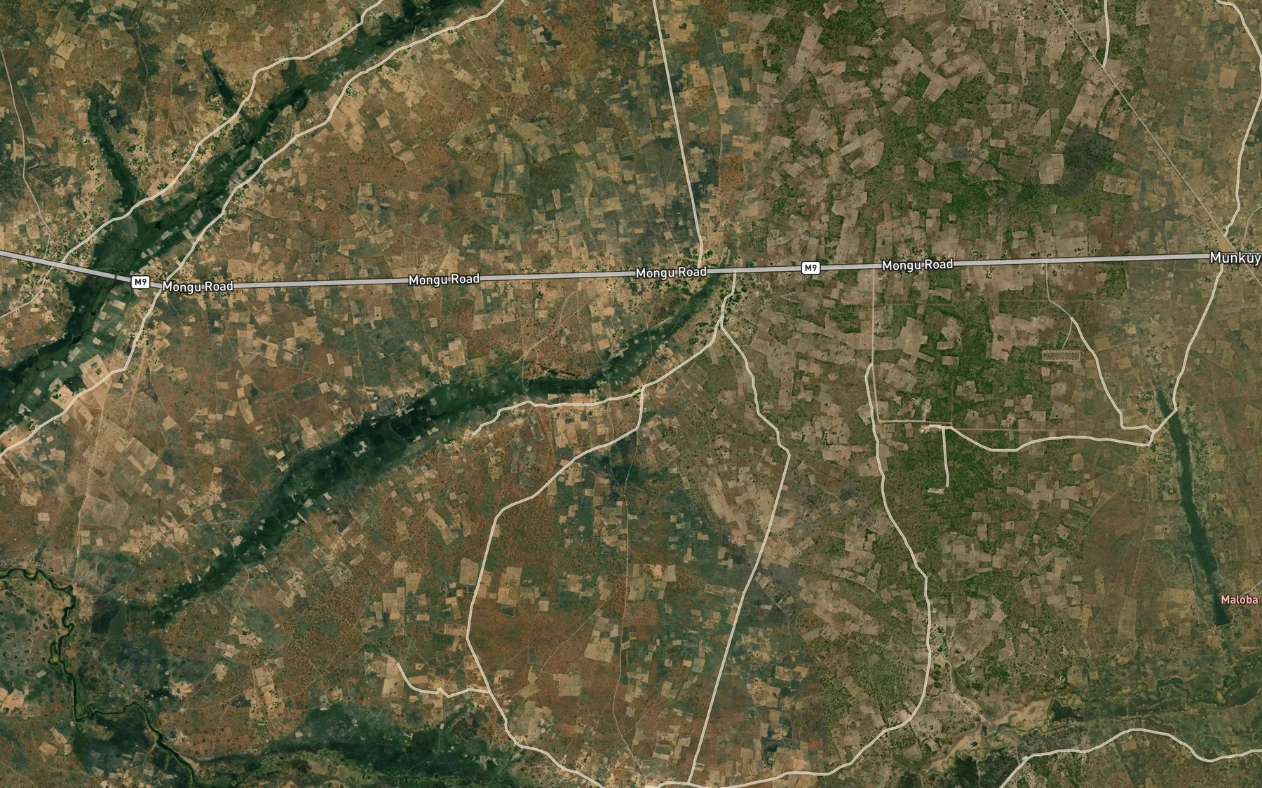 Satellite map of the Kabombwa