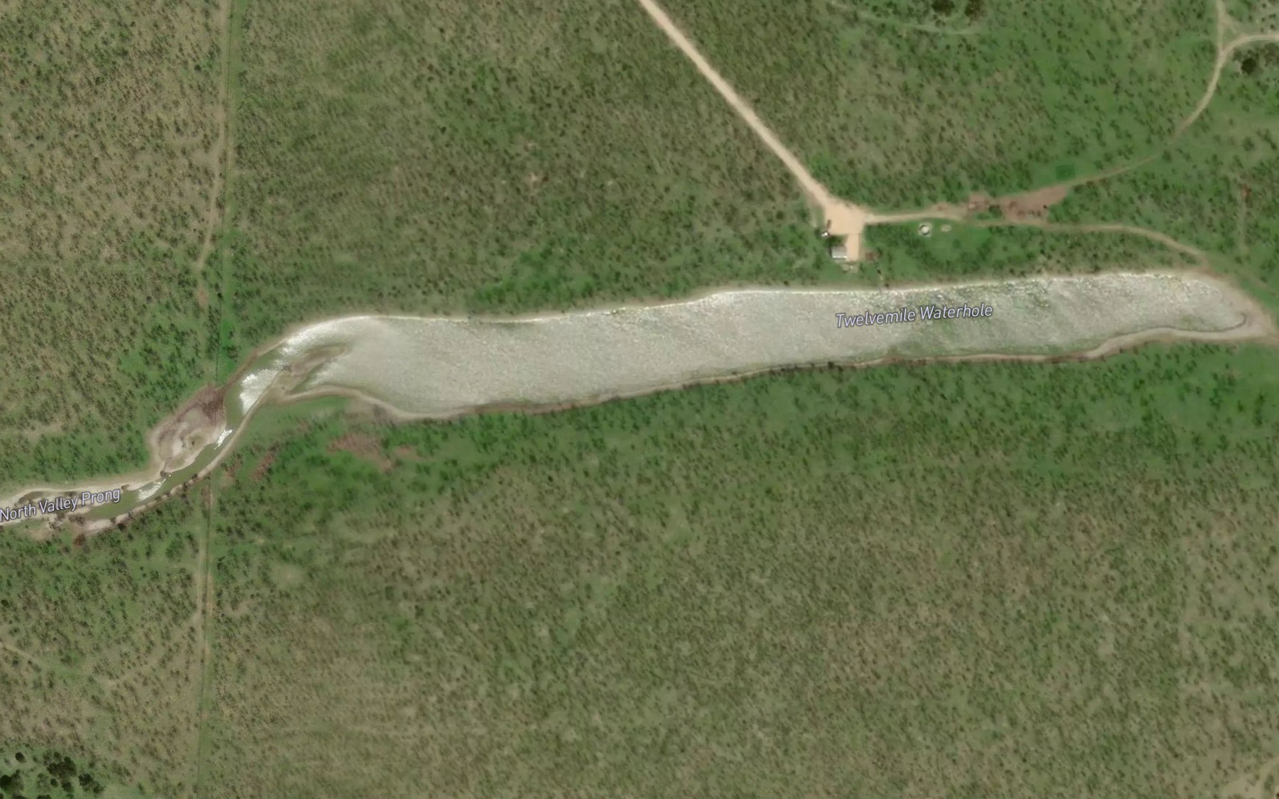 Satellite map of the Twelvemile Waterhole