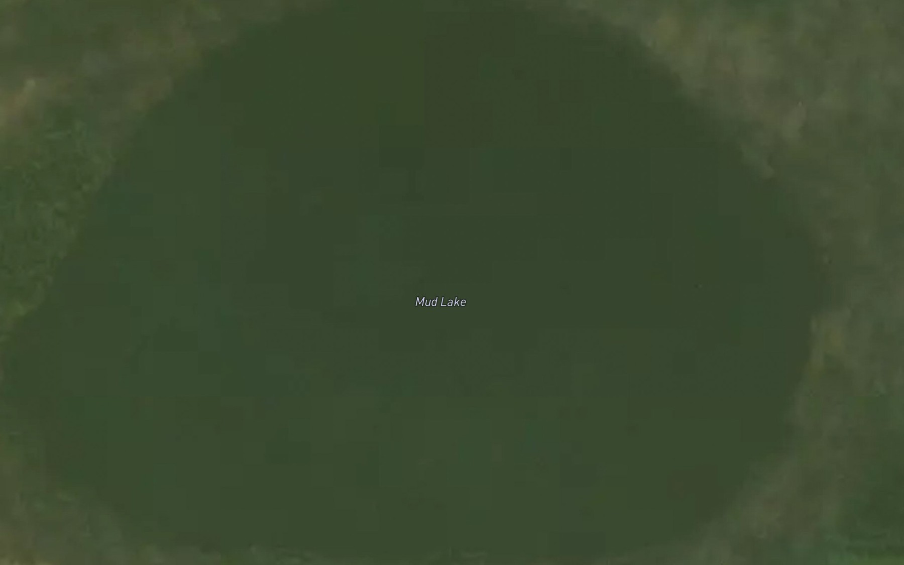 Satellite map of the Mud Lake