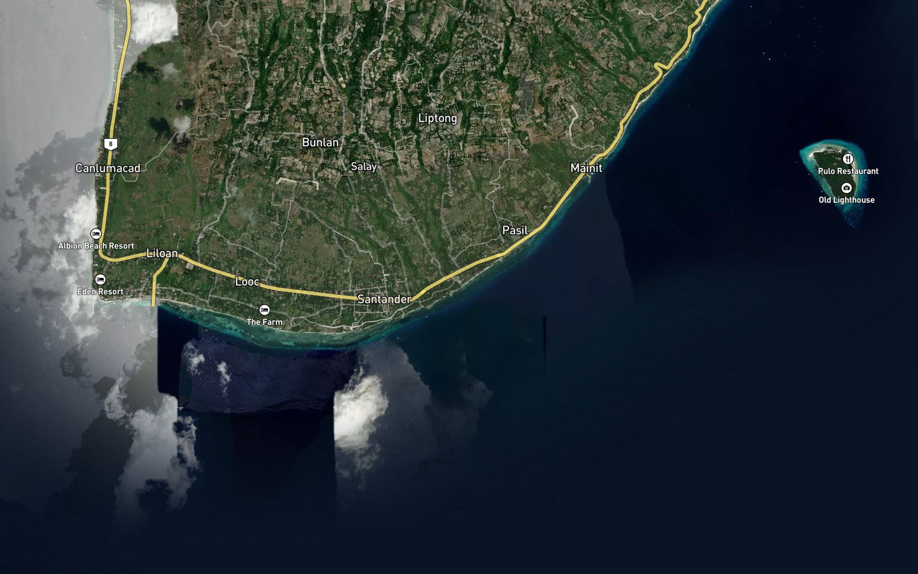 Satellite map of the Bolbolan Creek