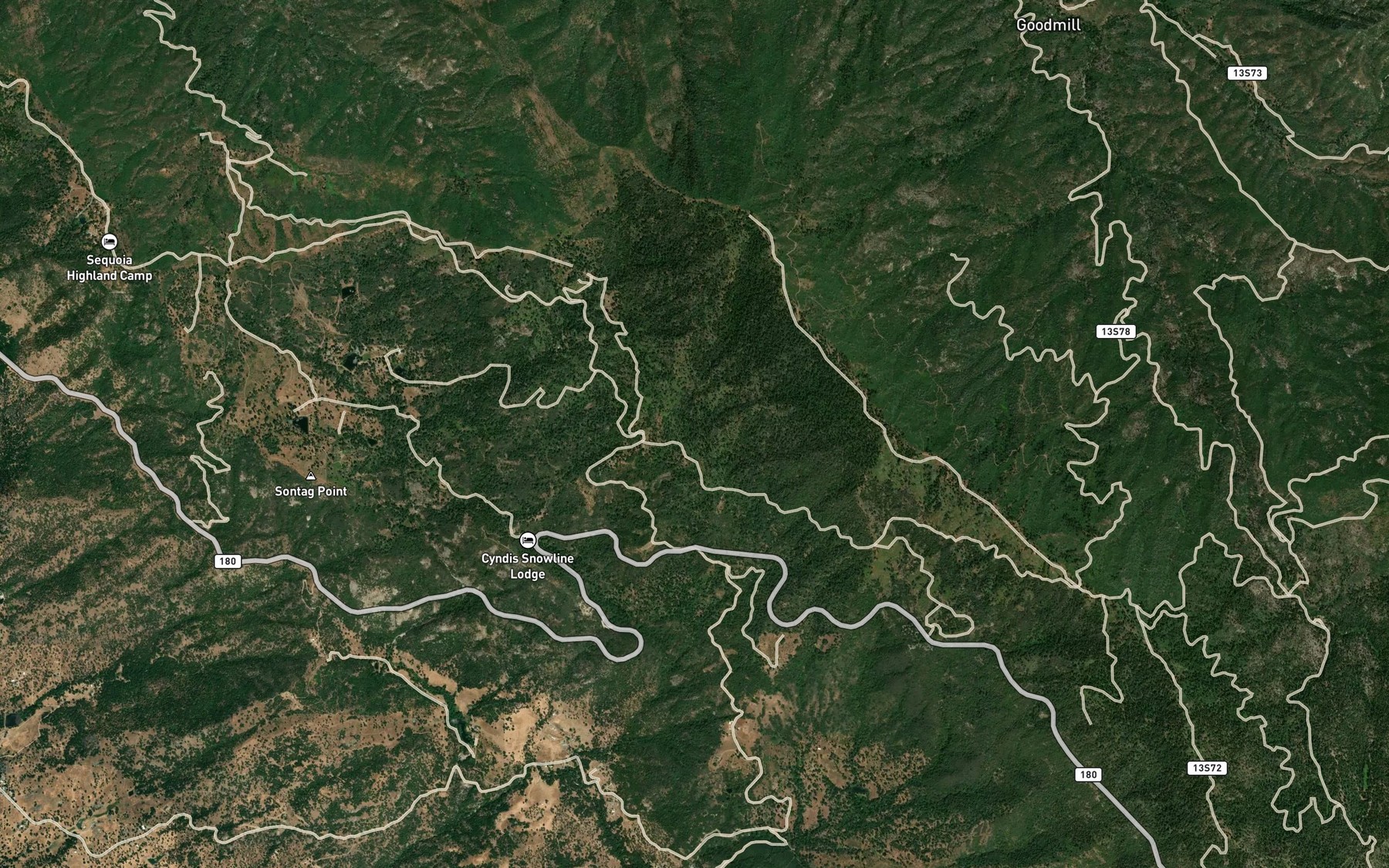 Satellite map of the Trough Spring